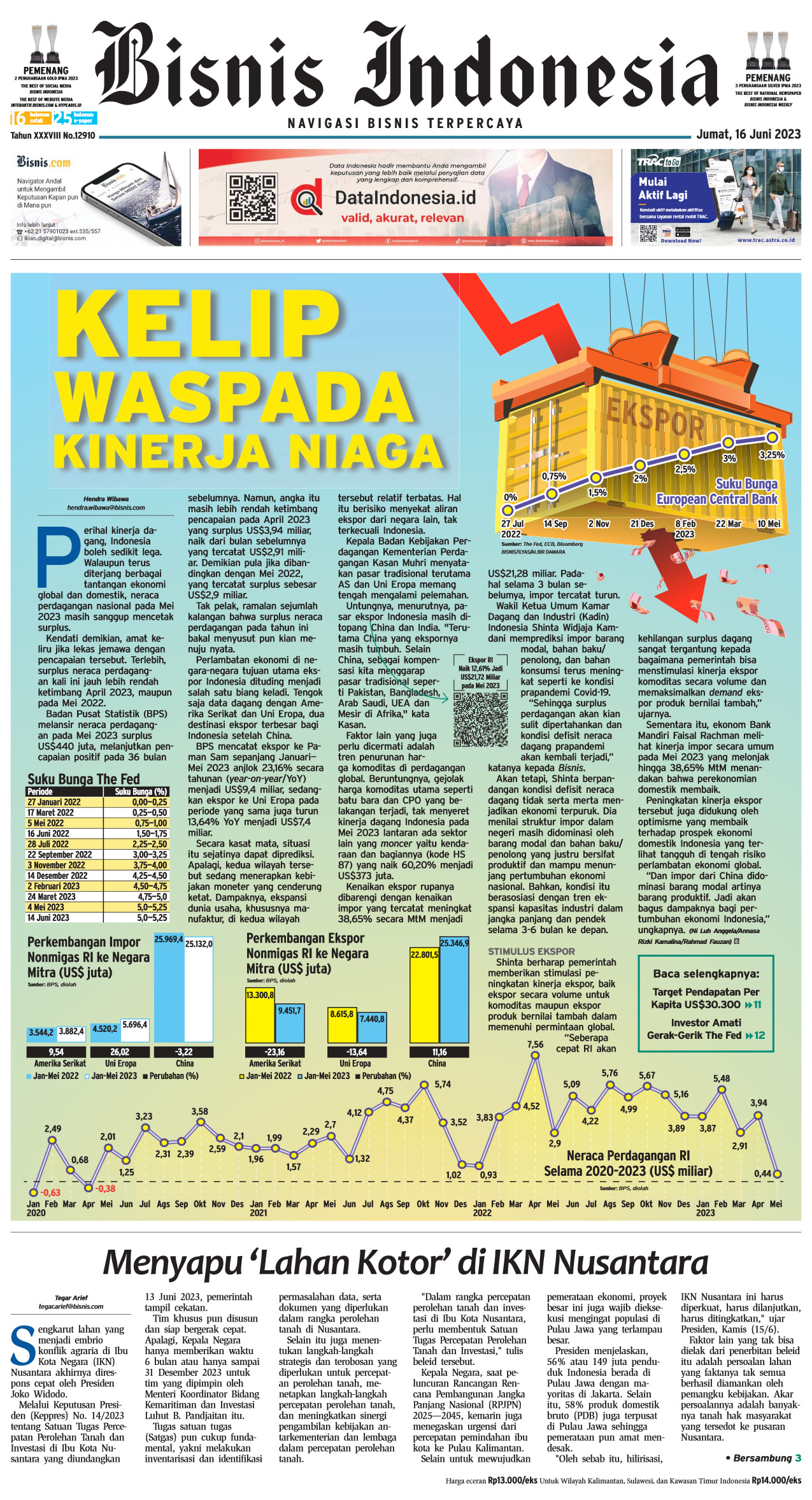 Bisnis Indonesia Edisi 16 Juni 2023