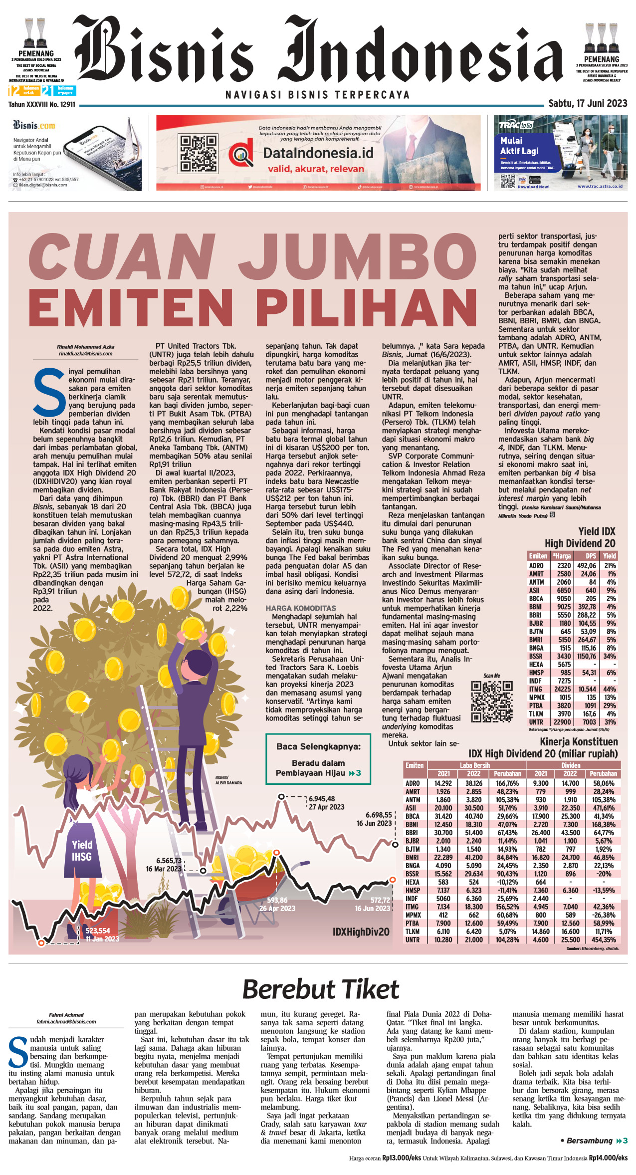 Bisnis Indonesia Edisi 17 Juni 2023