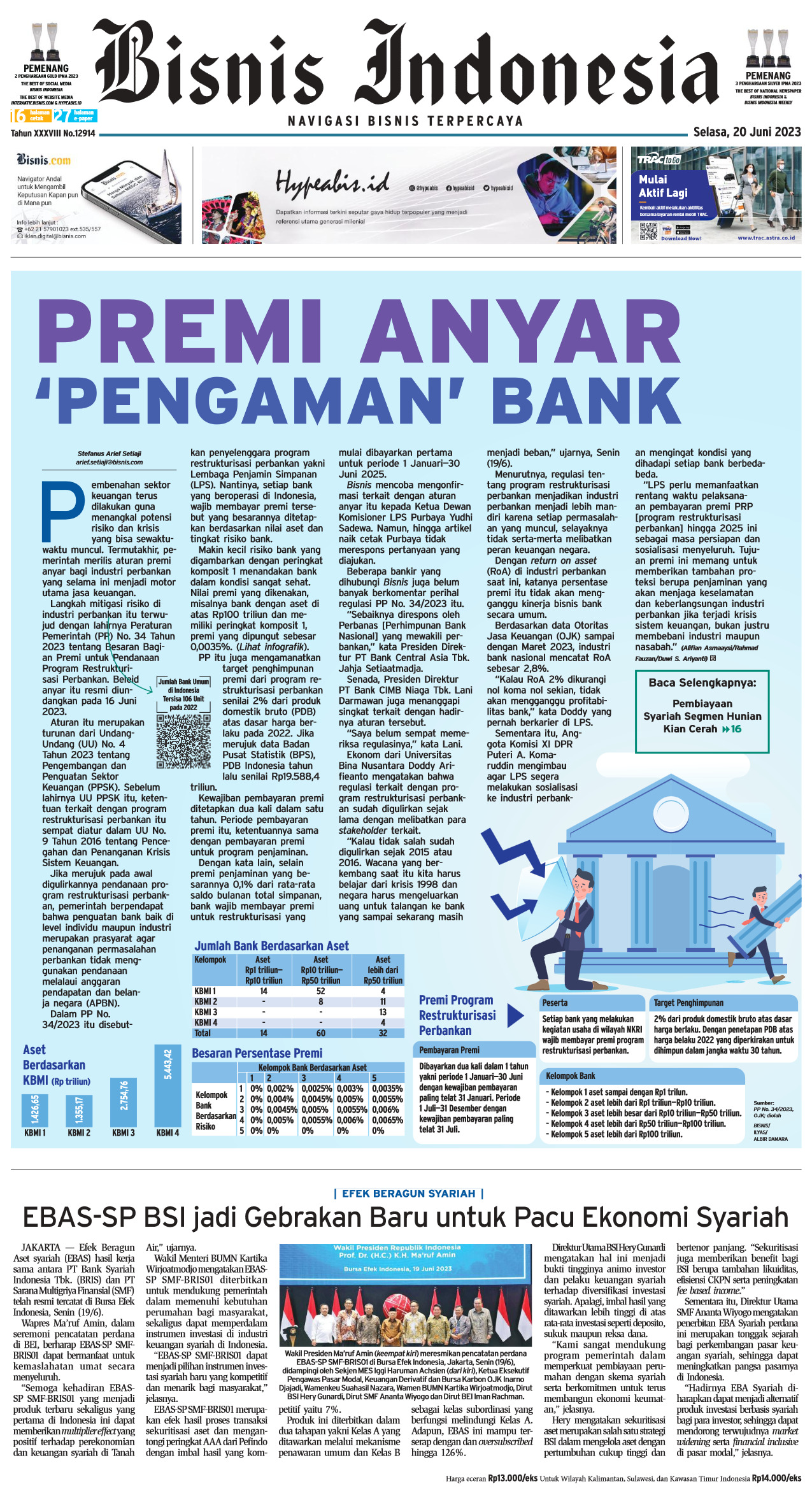 Bisnis Indonesia Edisi 20 Juni 2023