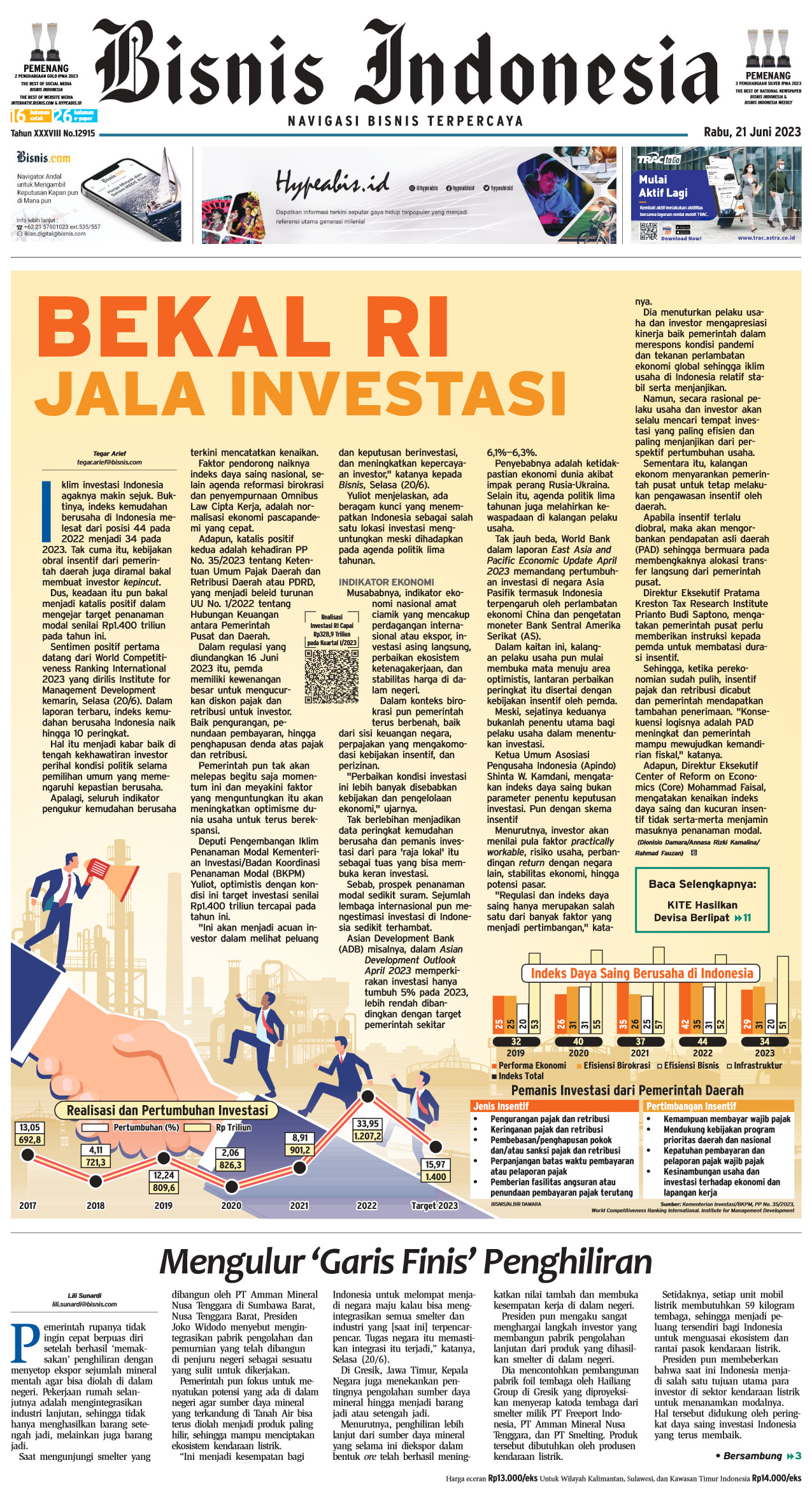 Bisnis Indonesia Edisi 21 Juni 2023