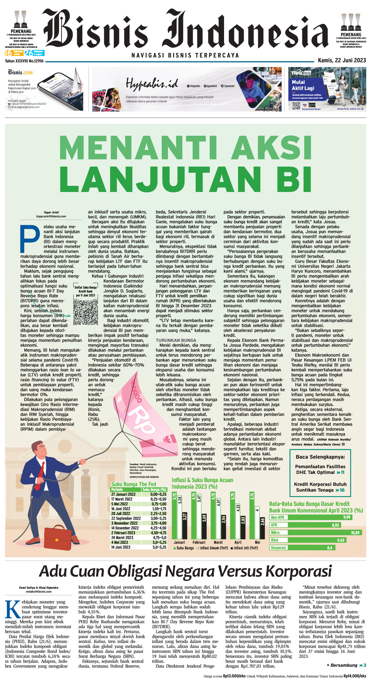 Bisnis Indonesia Edisi 22 Juni 2023