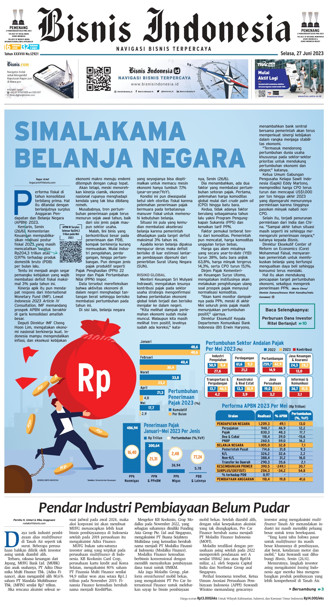 Bisnis Indonesia Edisi 27 Juni 2023