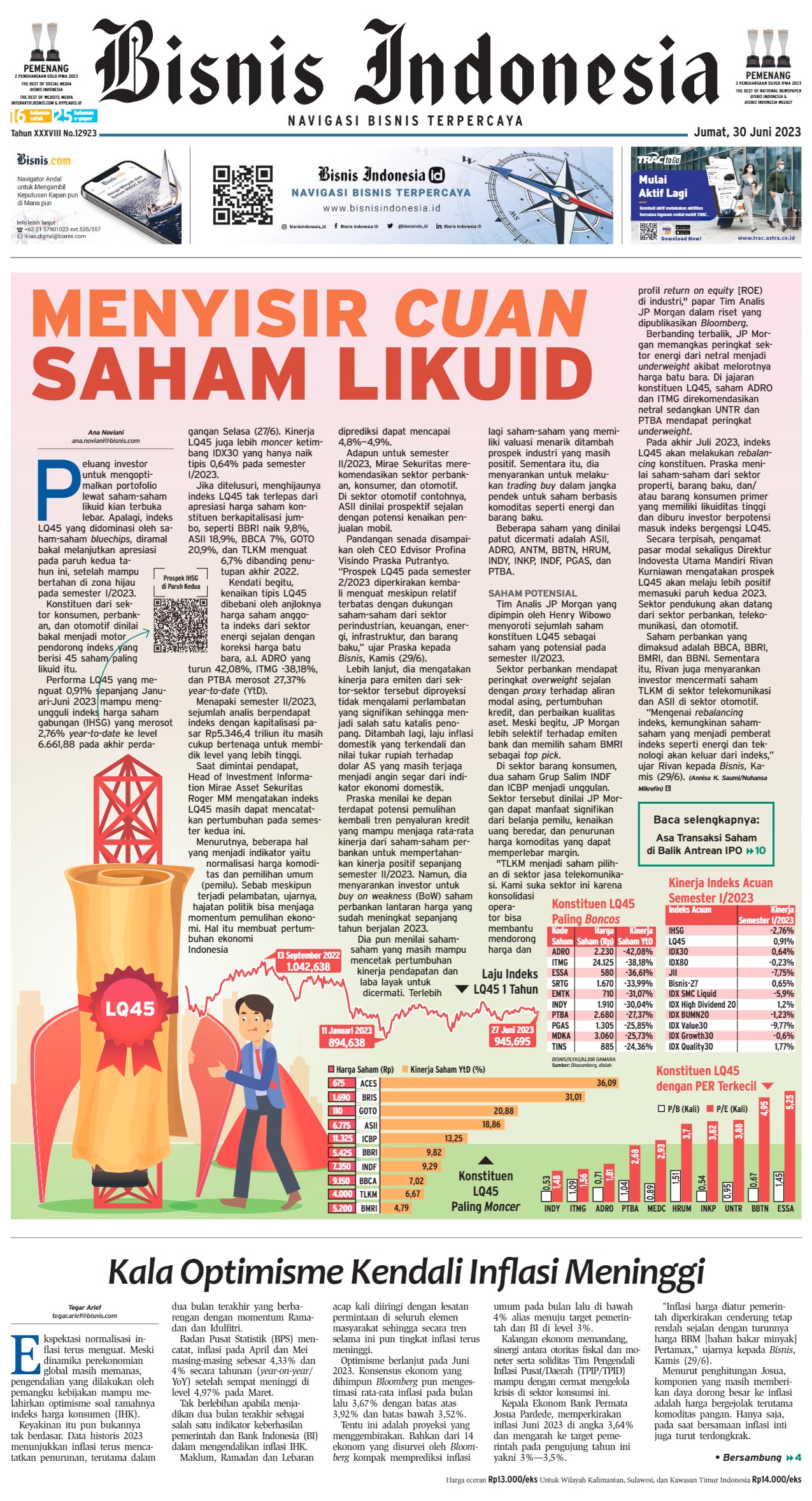 Bisnis Indonesia Edisi 30 Juni 2023