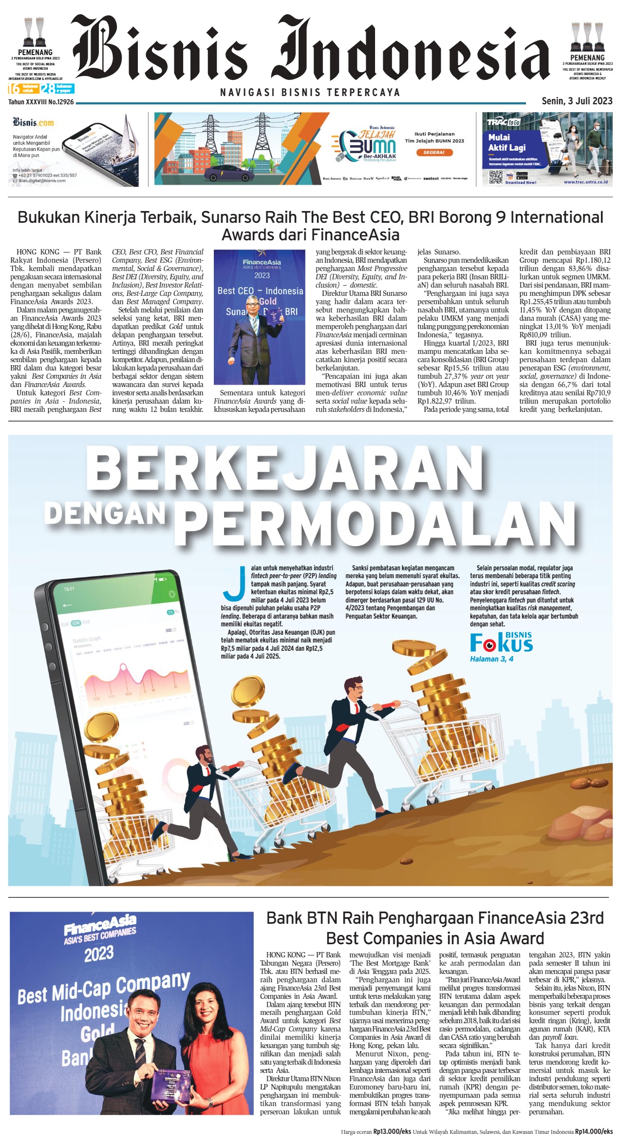 Bisnis Indonesia Edisi 03 Juli 2023