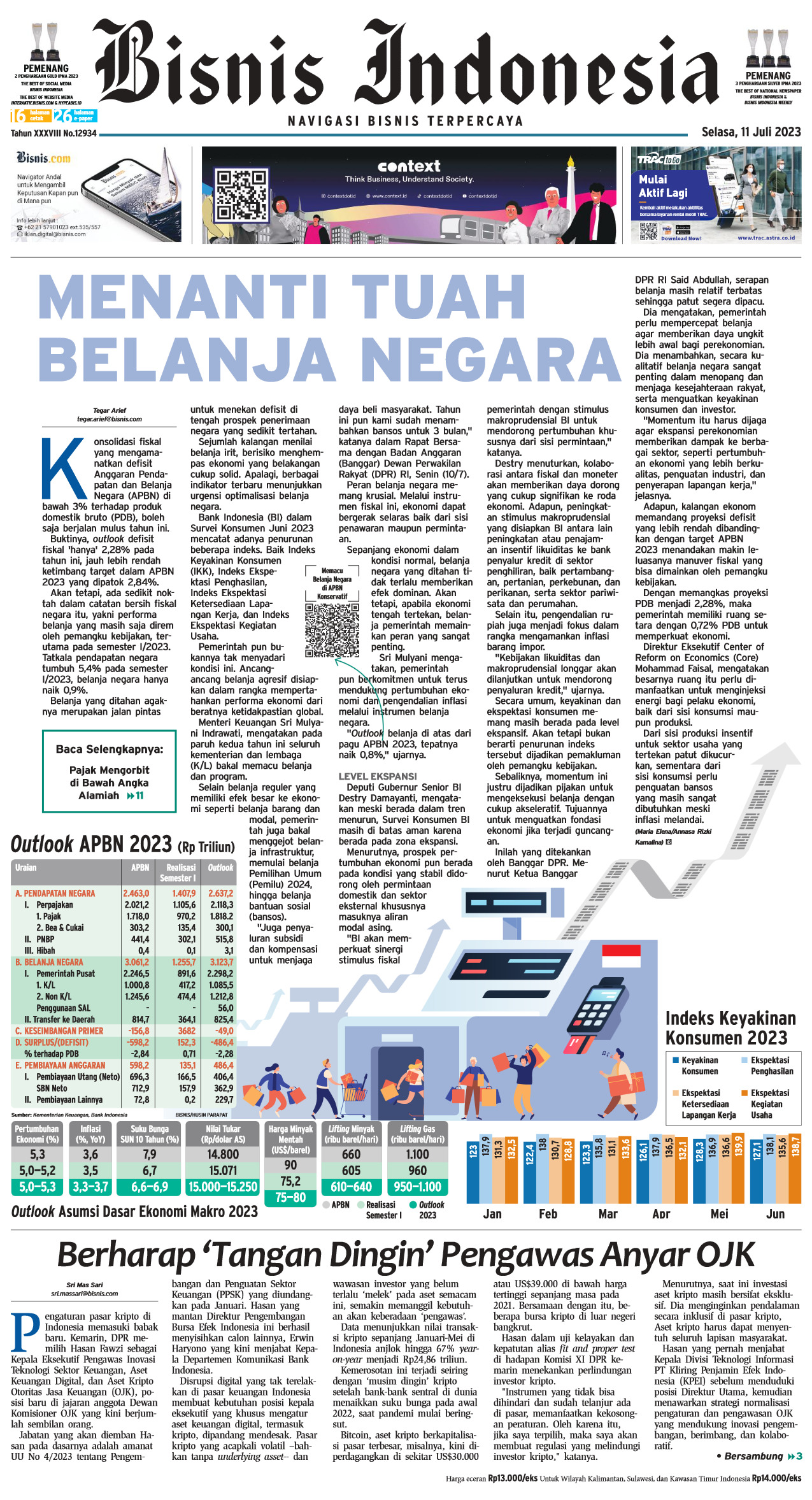 Bisnis Indonesia Edisi 11 Juli 2023