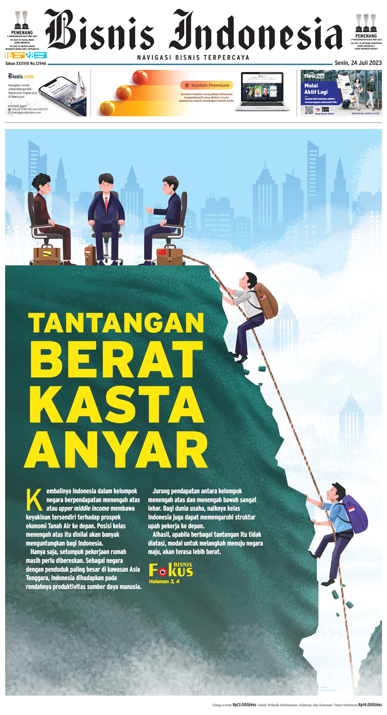 Bisnis Indonesia Edisi 24 Juli 2023