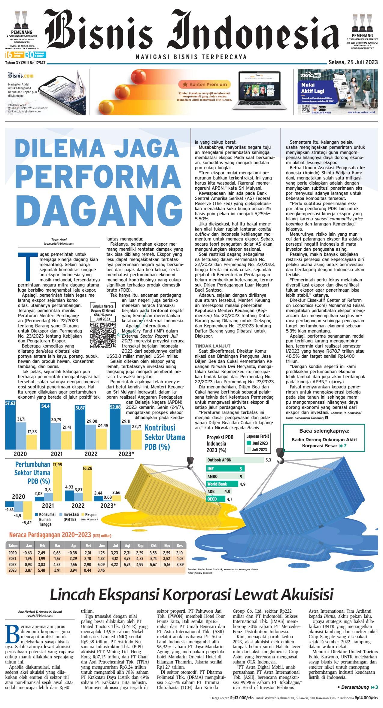 Bisnis Indonesia Edisi 25 Juli 2023