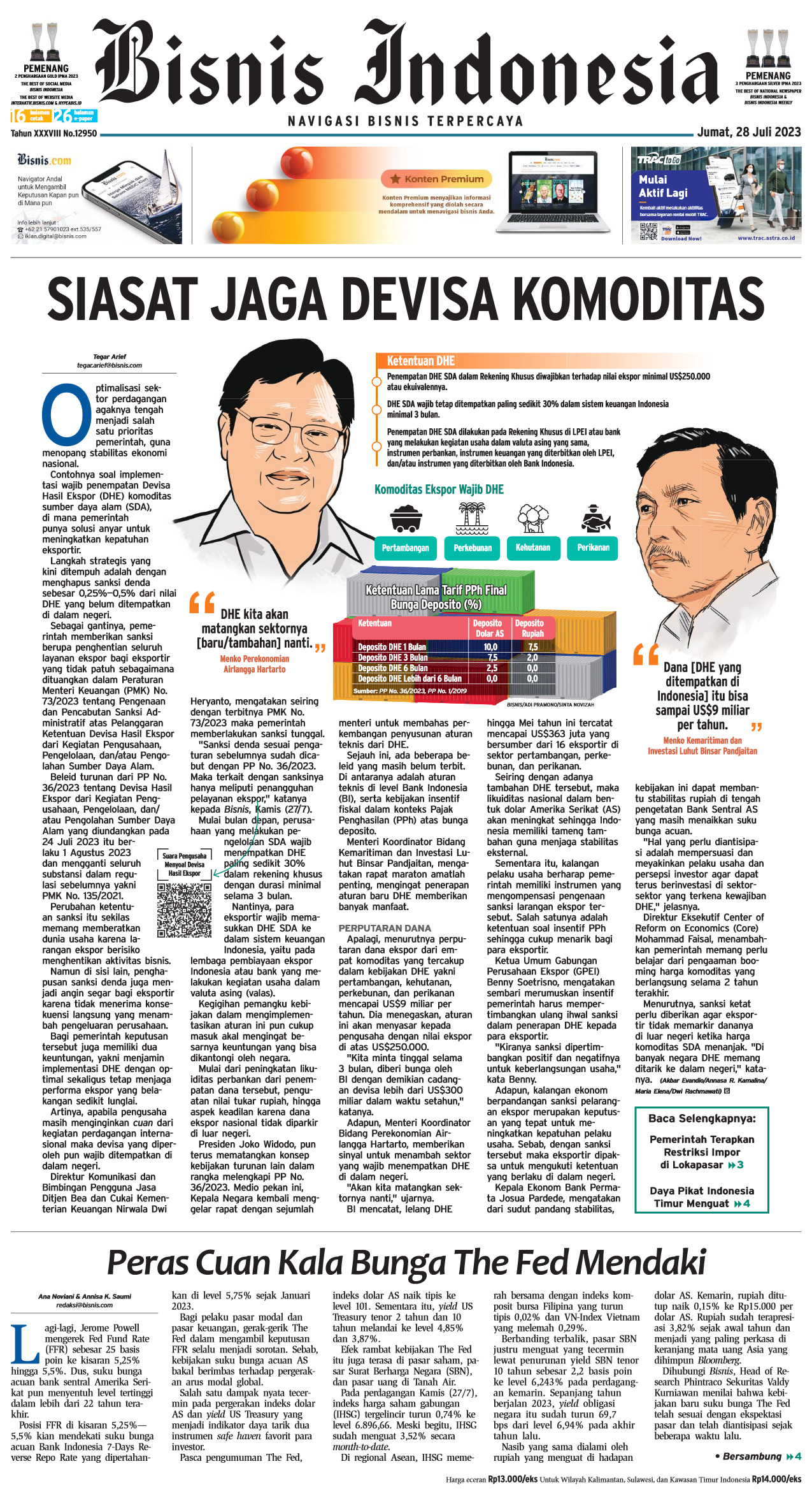 Bisnis Indonesia Edisi 28 Juli 2023