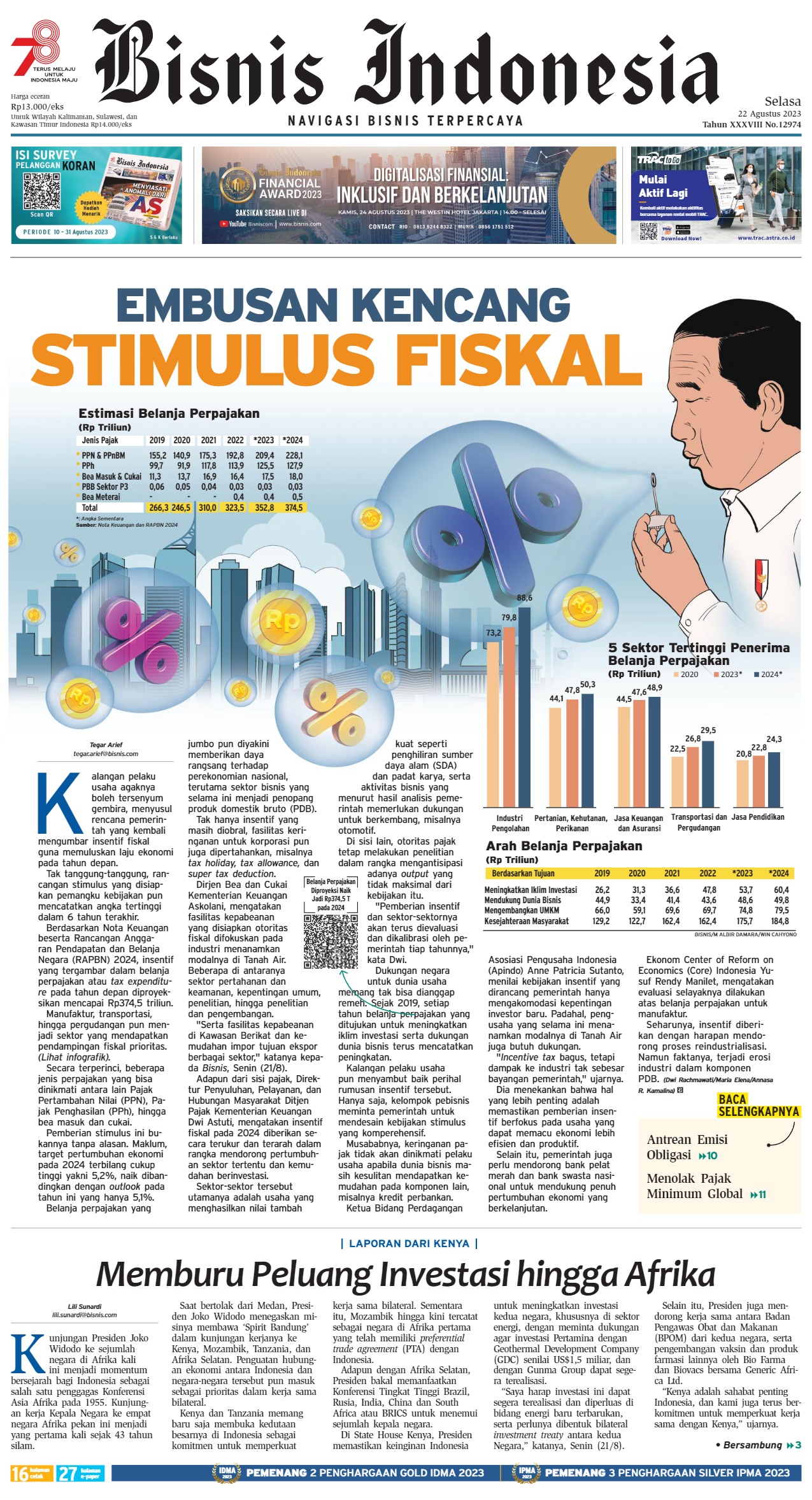 Bisnis Indonesia Edisi 22 Agustus 2023