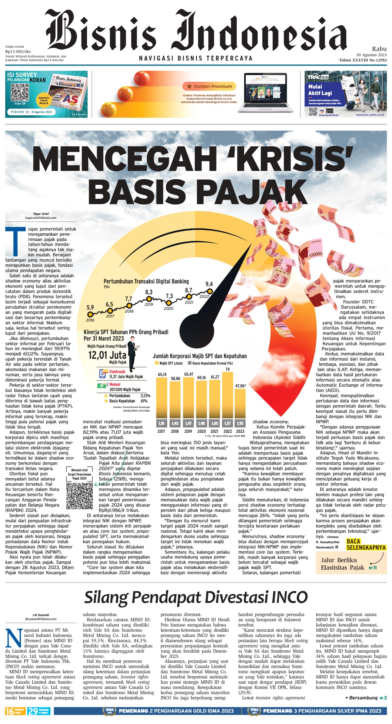 Bisnis Indonesia Edisi 30 Agustus 2023