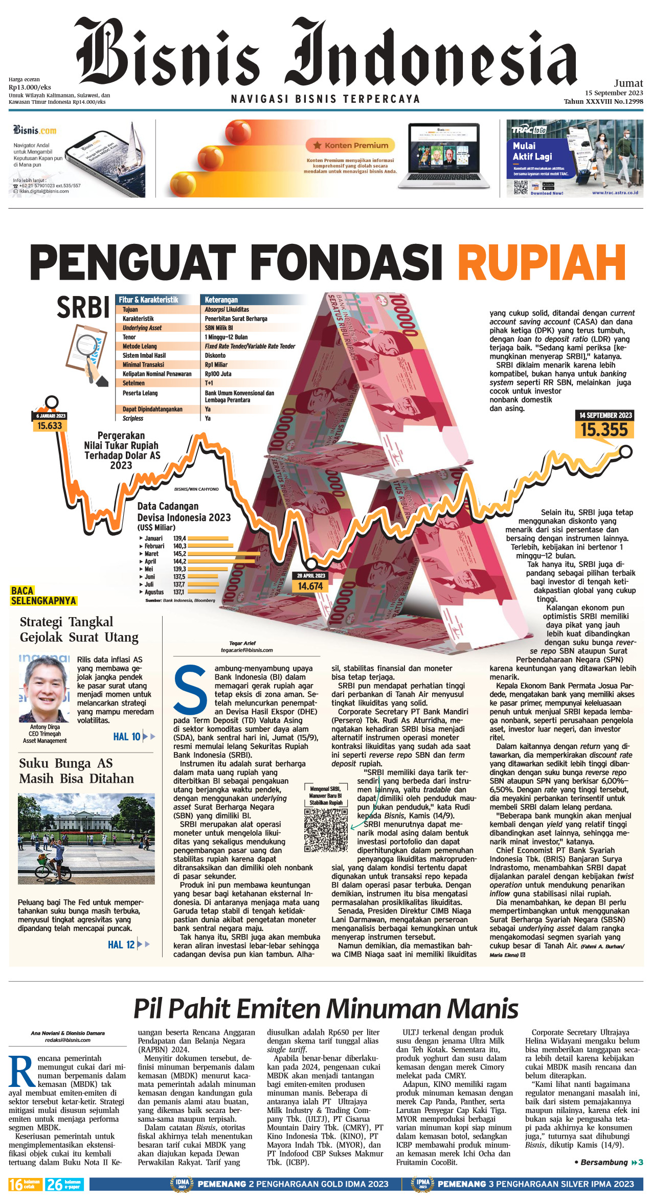 Bisnis Indonesia Edisi 15 September 2023