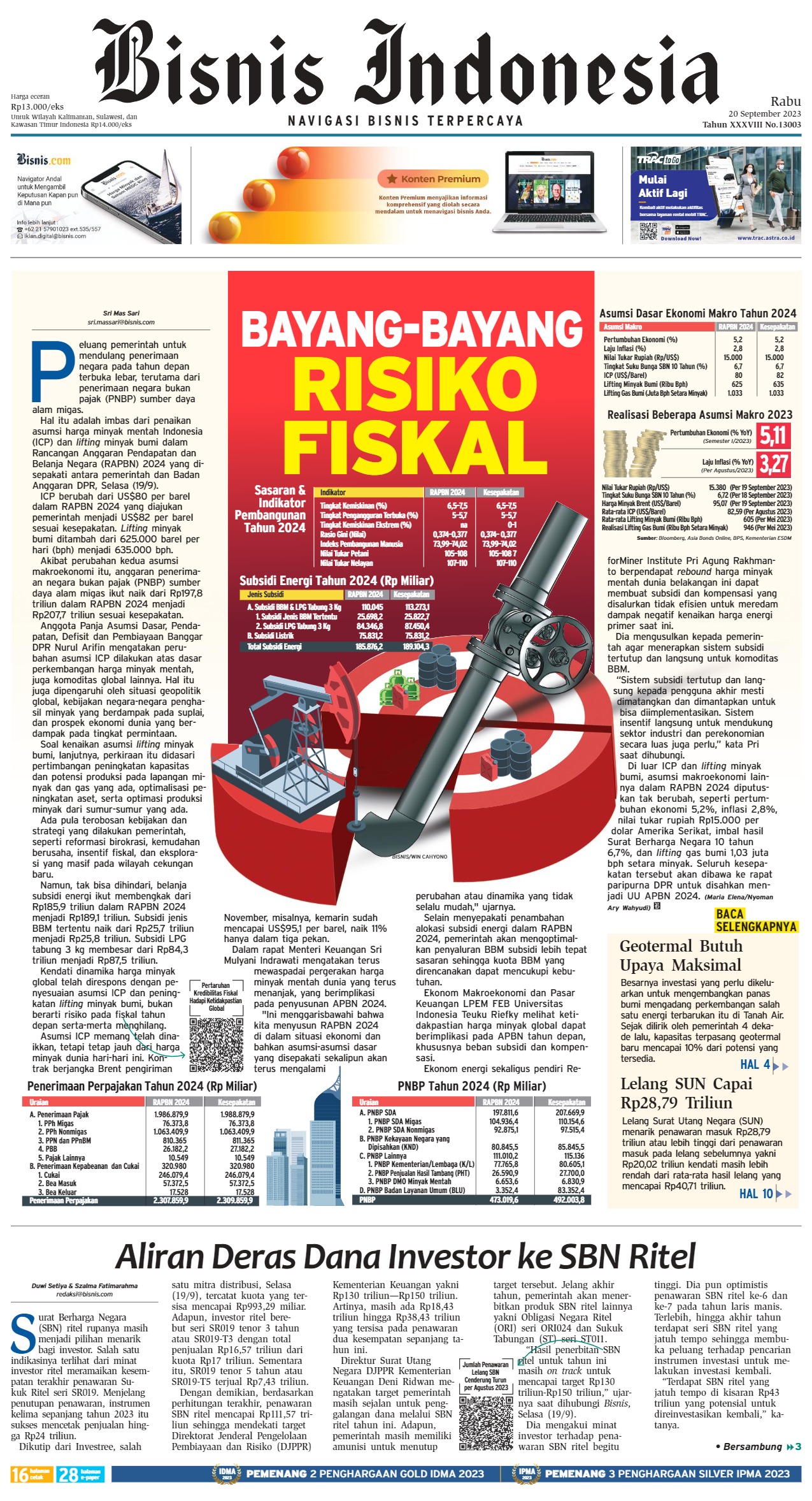 Bisnis Indonesia Edisi 20 September 2023