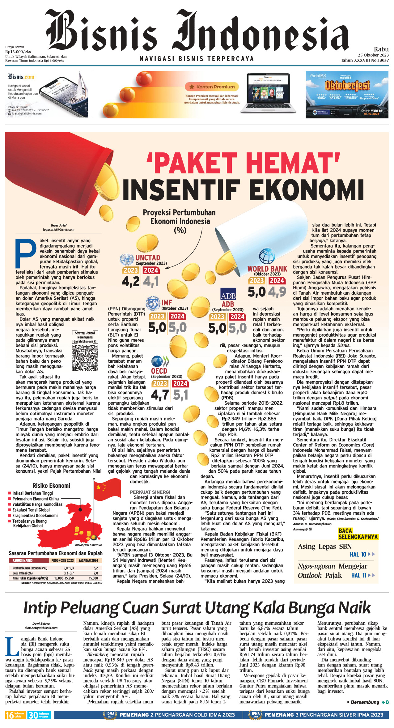 Bisnis Indonesia Edisi 25 Oktober 2023