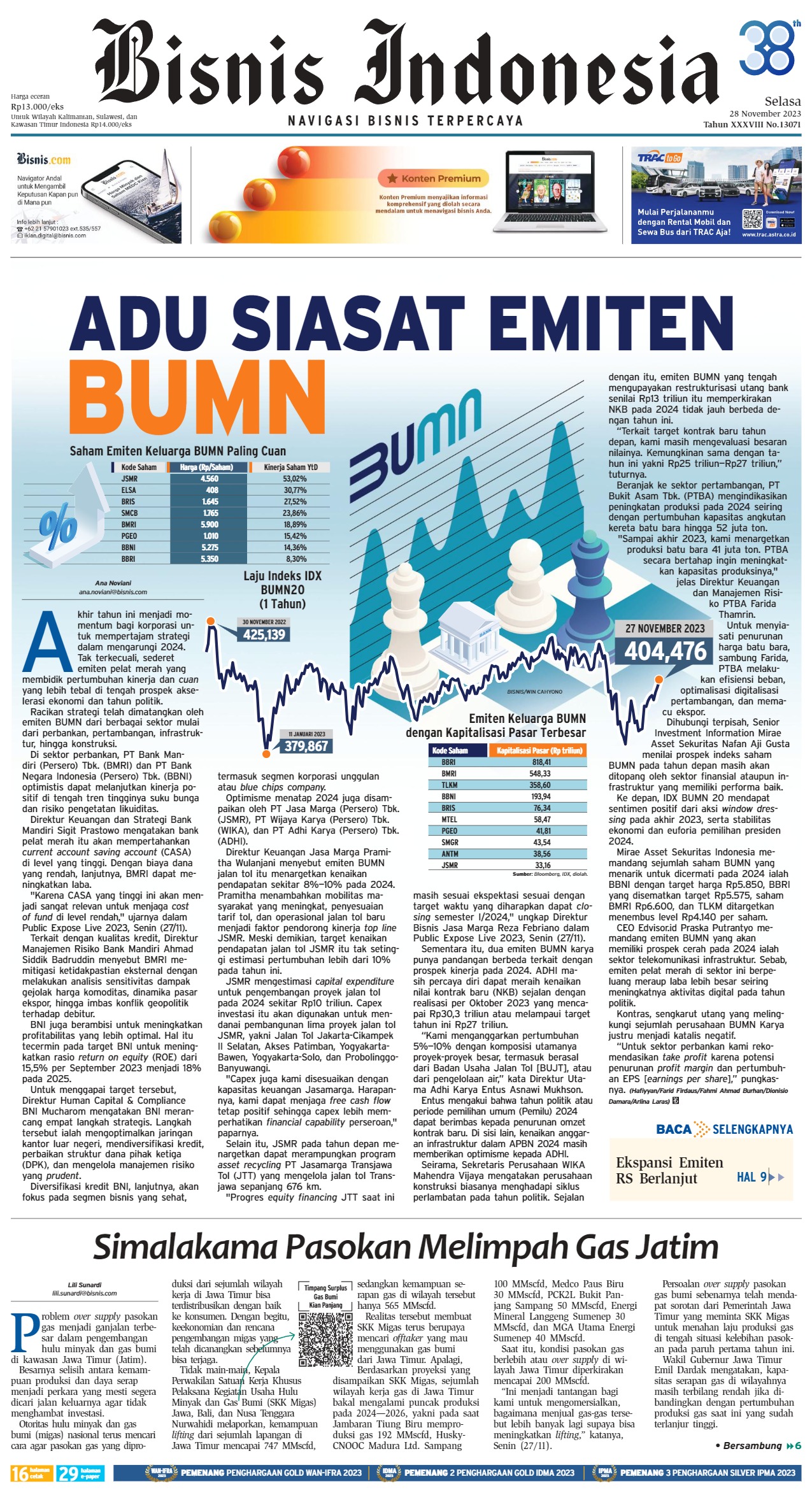 Bisnis Indonesia Edisi 28 November 2023