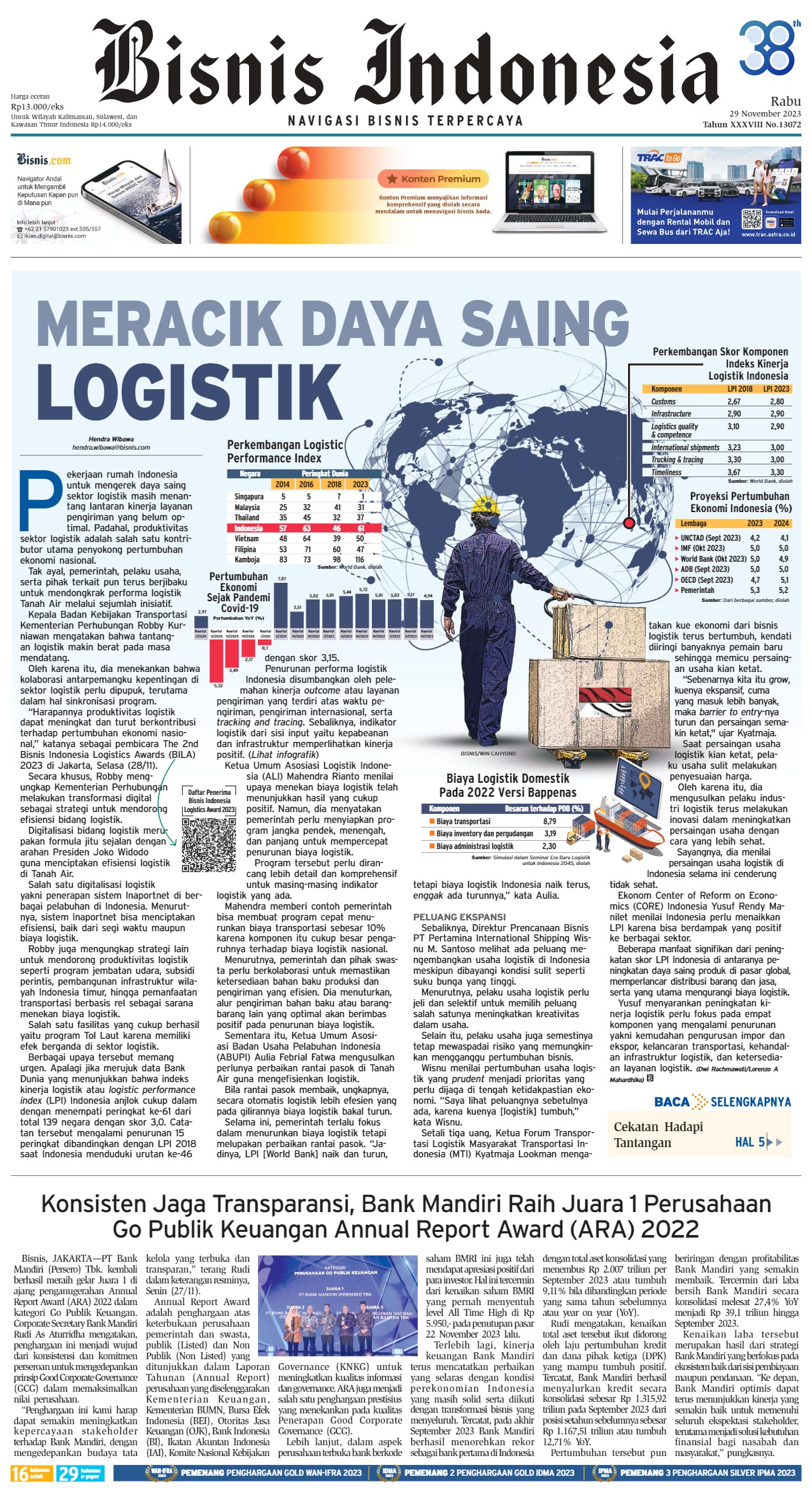 Bisnis Indonesia Edisi 29 November 2023