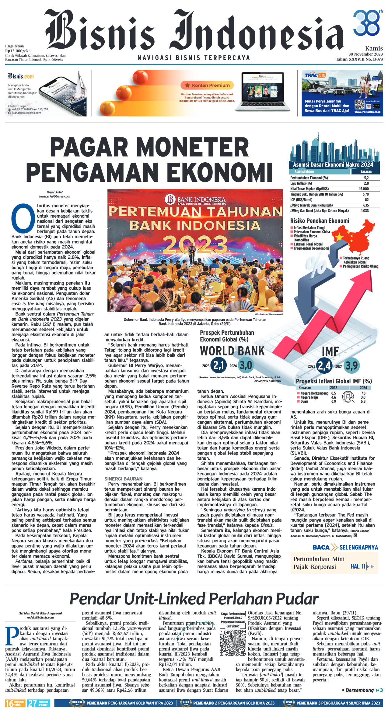 Bisnis Indonesia Edisi 30 November 2023