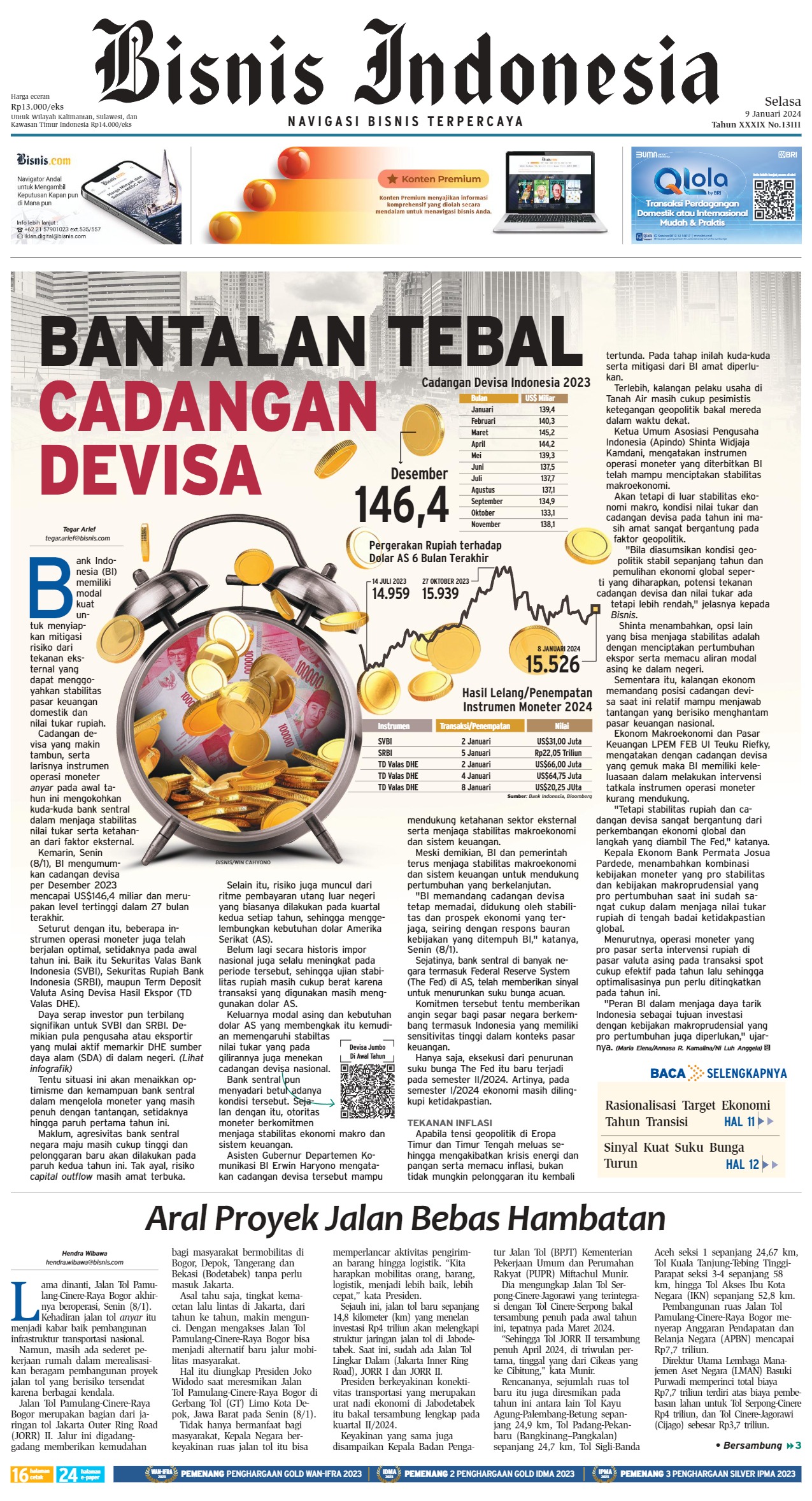 Bisnis Indonesia Edisi 09 Januari 2024