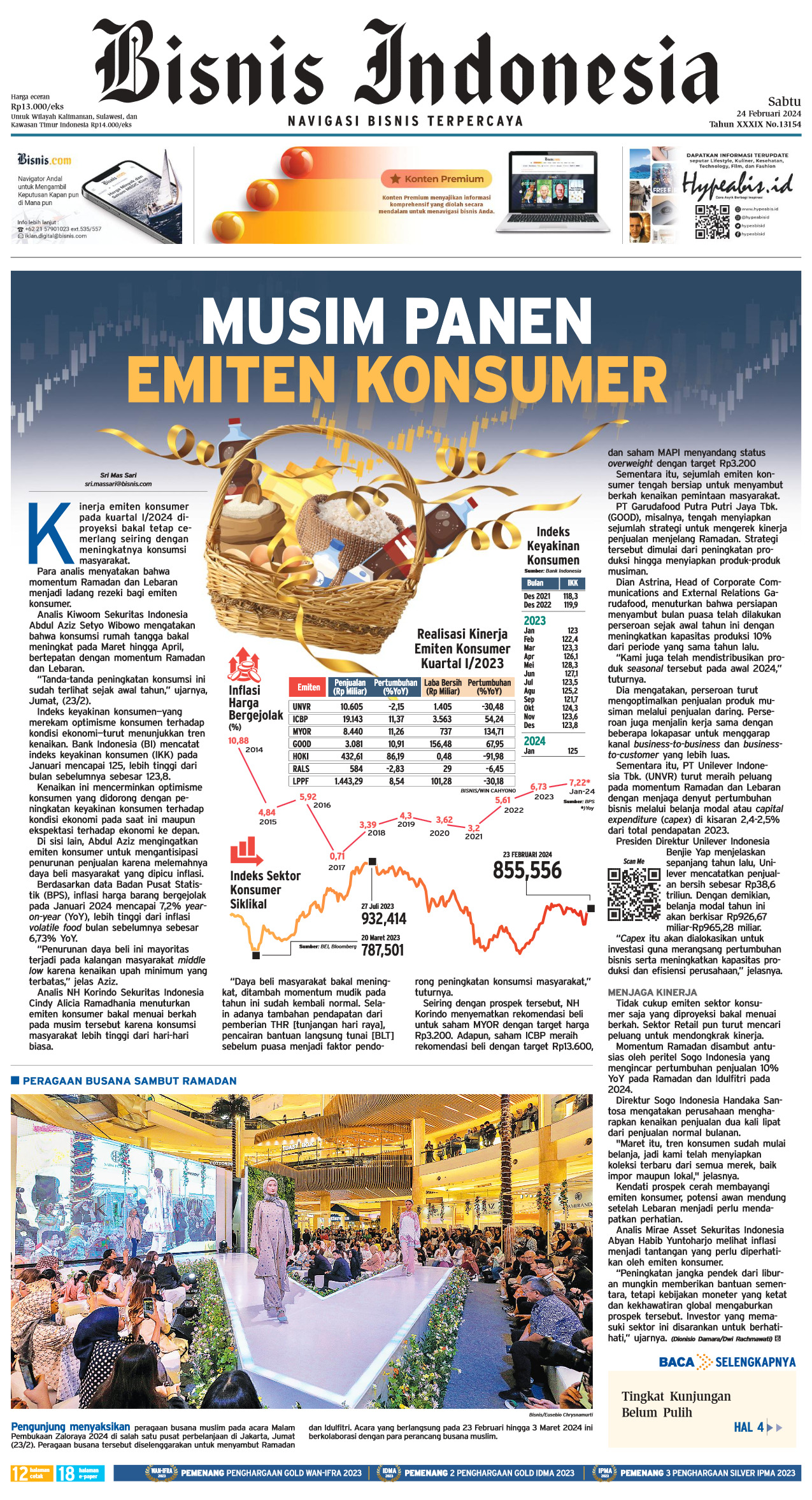 Bisnis Indonesia Edisi 24 Februari 2024