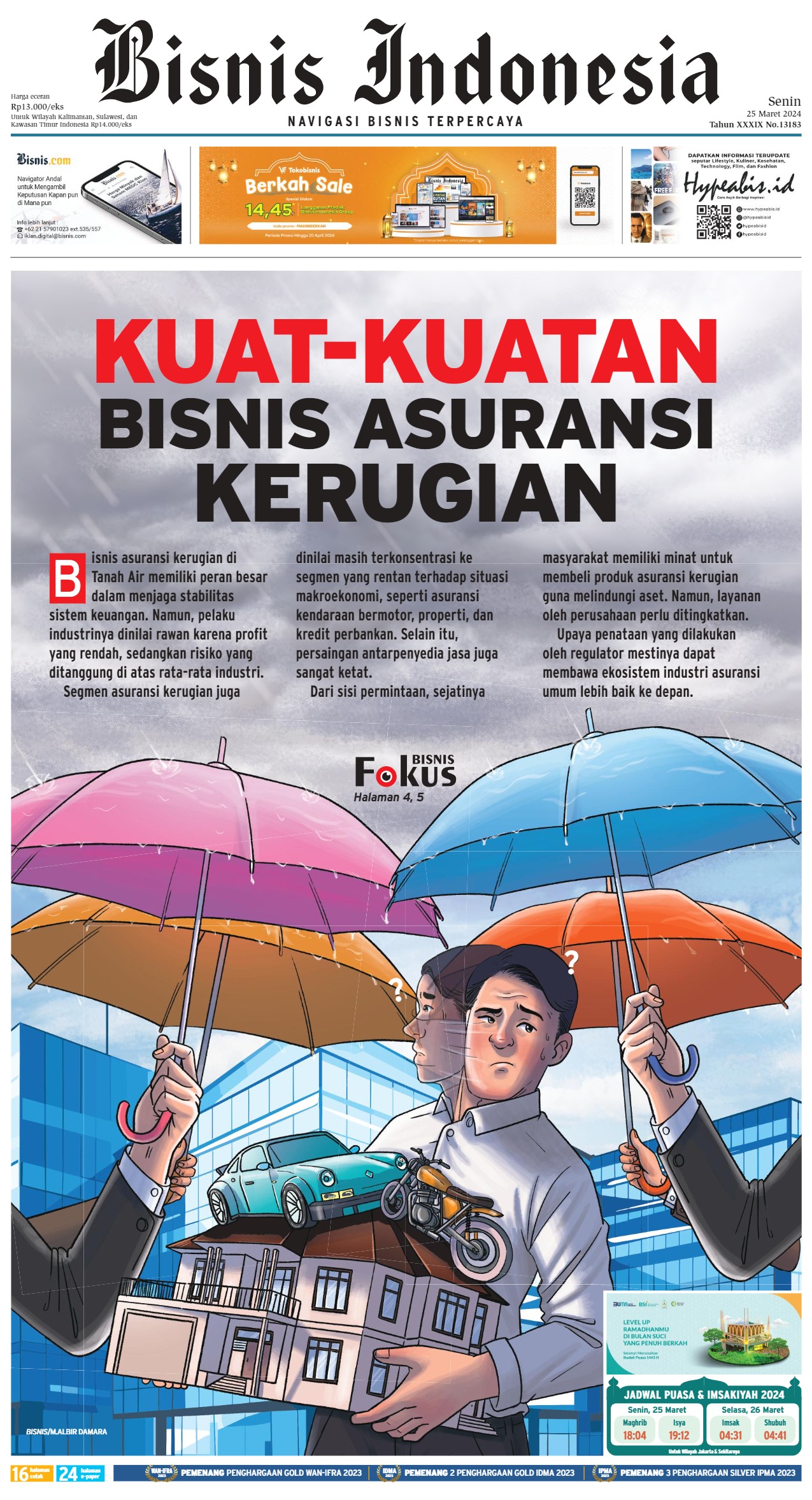 Bisnis Indonesia Edisi 25 Maret 2024