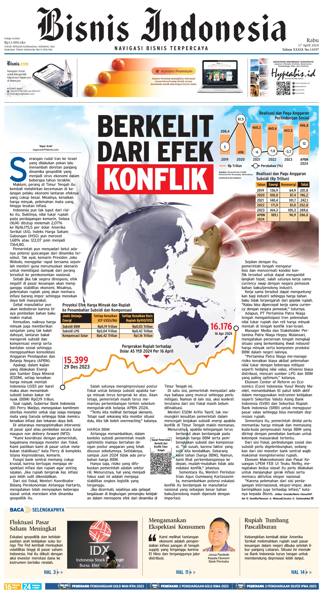 Bisnis Indonesia Edisi 17 April 2024