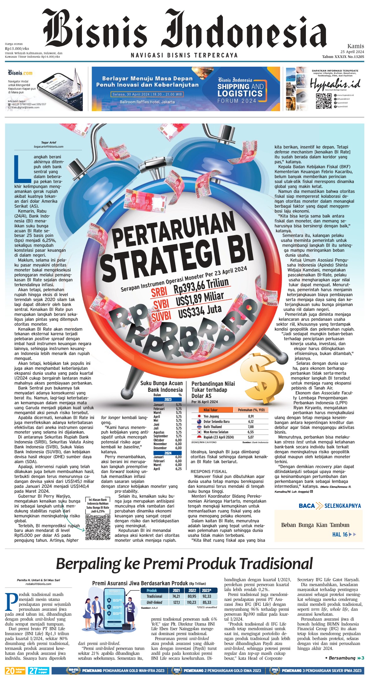 Bisnis Indonesia Edisi 25 April 2024