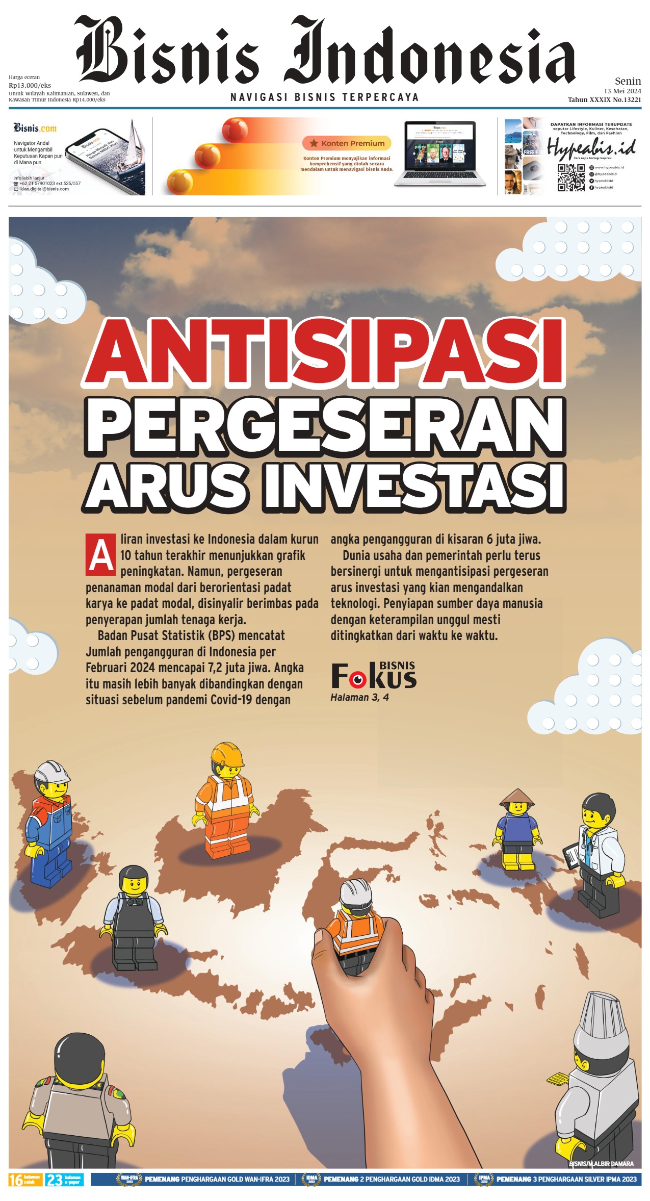 Bisnis Indonesia Edisi 13 Mei 2024