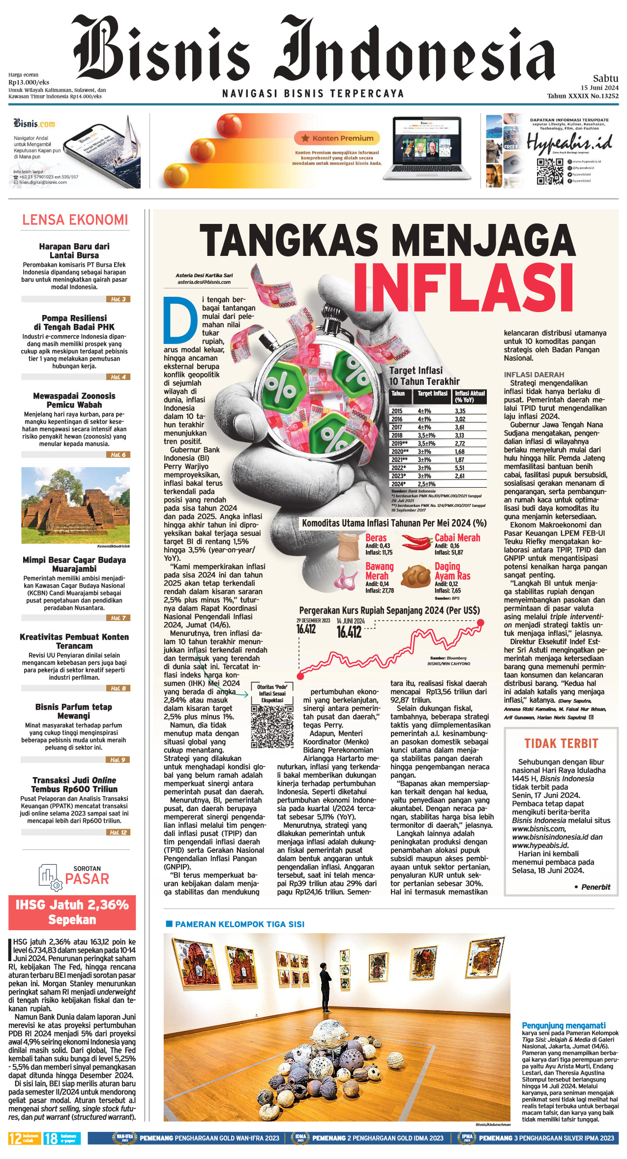 Bisnis Indonesia Edisi 15 Juni 2024