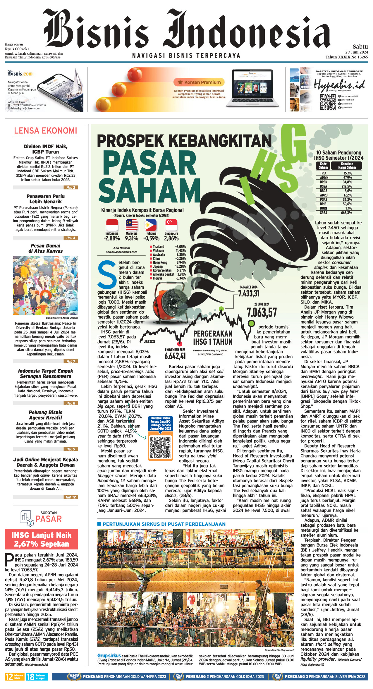 Bisnis Indonesia Edisi 29 Juni 2024