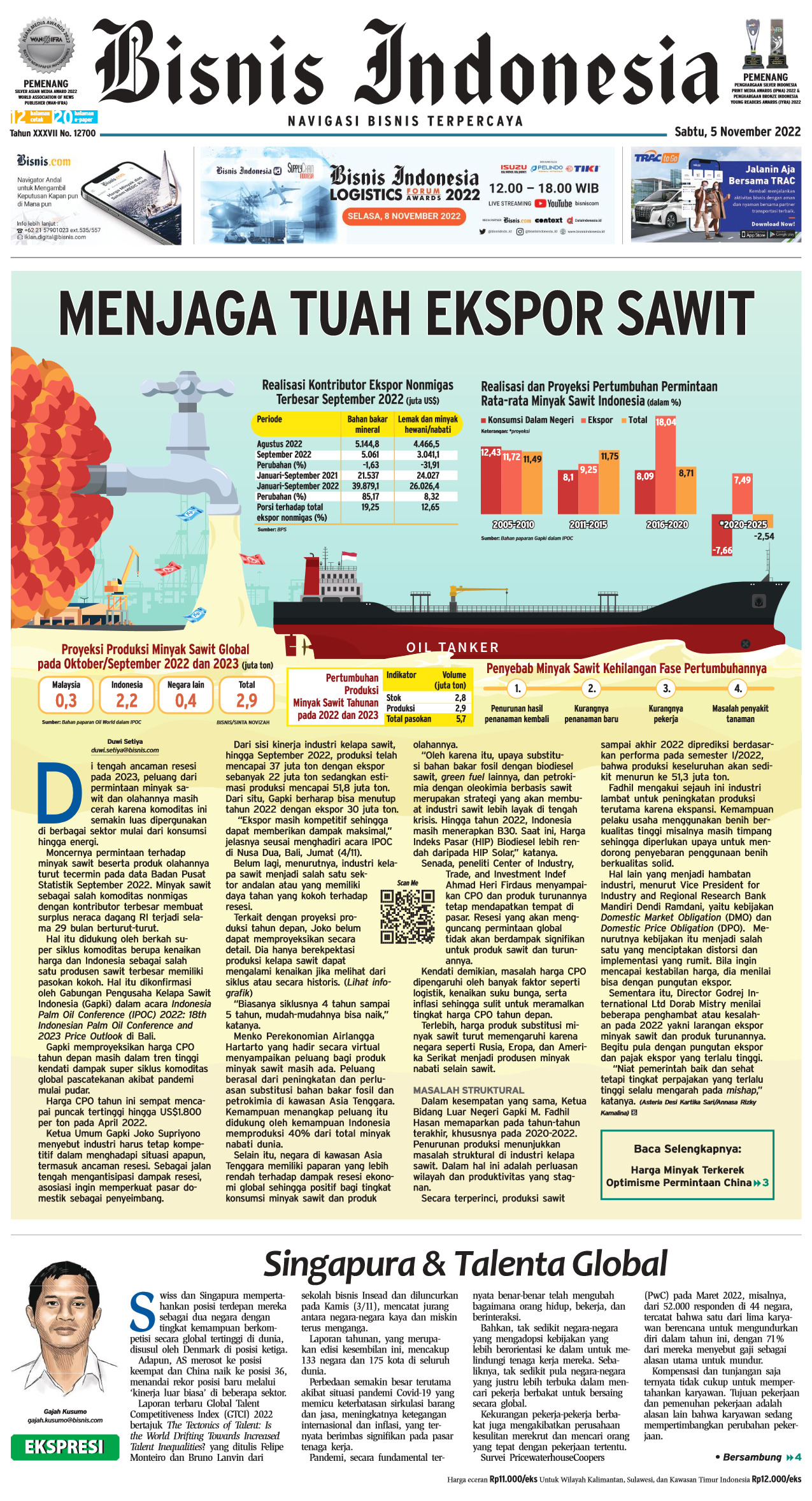 Bisnis Indonesia Edisi 05 November 2022