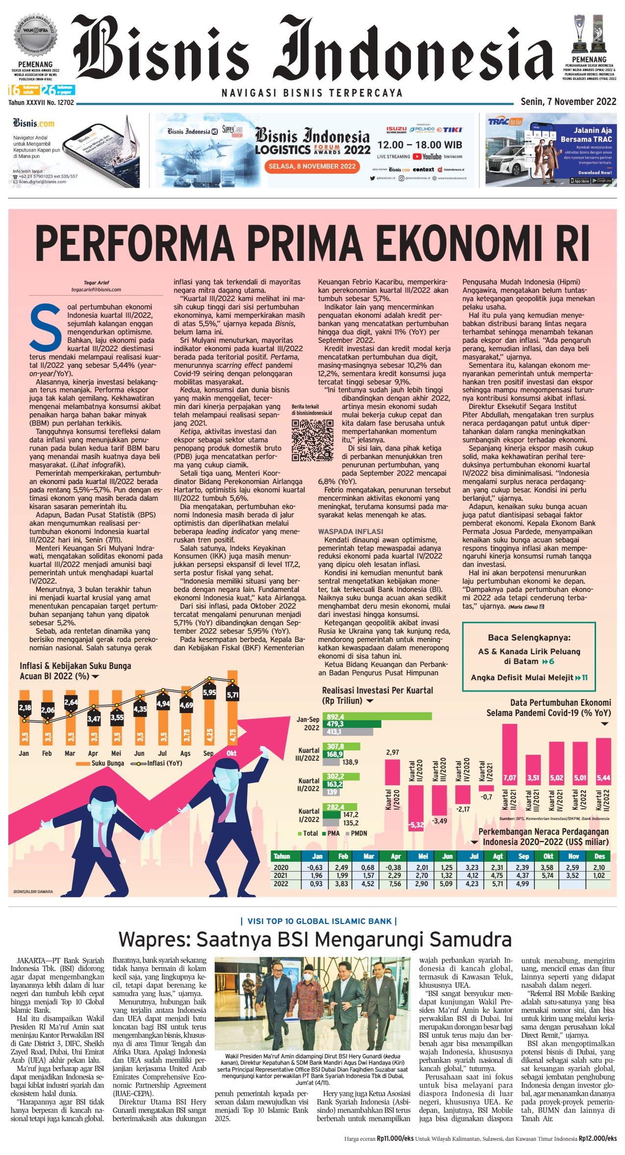 Bisnis Indonesia Edisi 07 November 2022