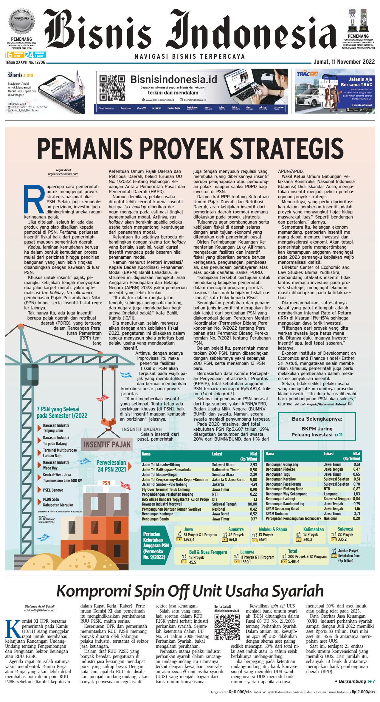 Bisnis Indonesia Edisi 11 November 2022