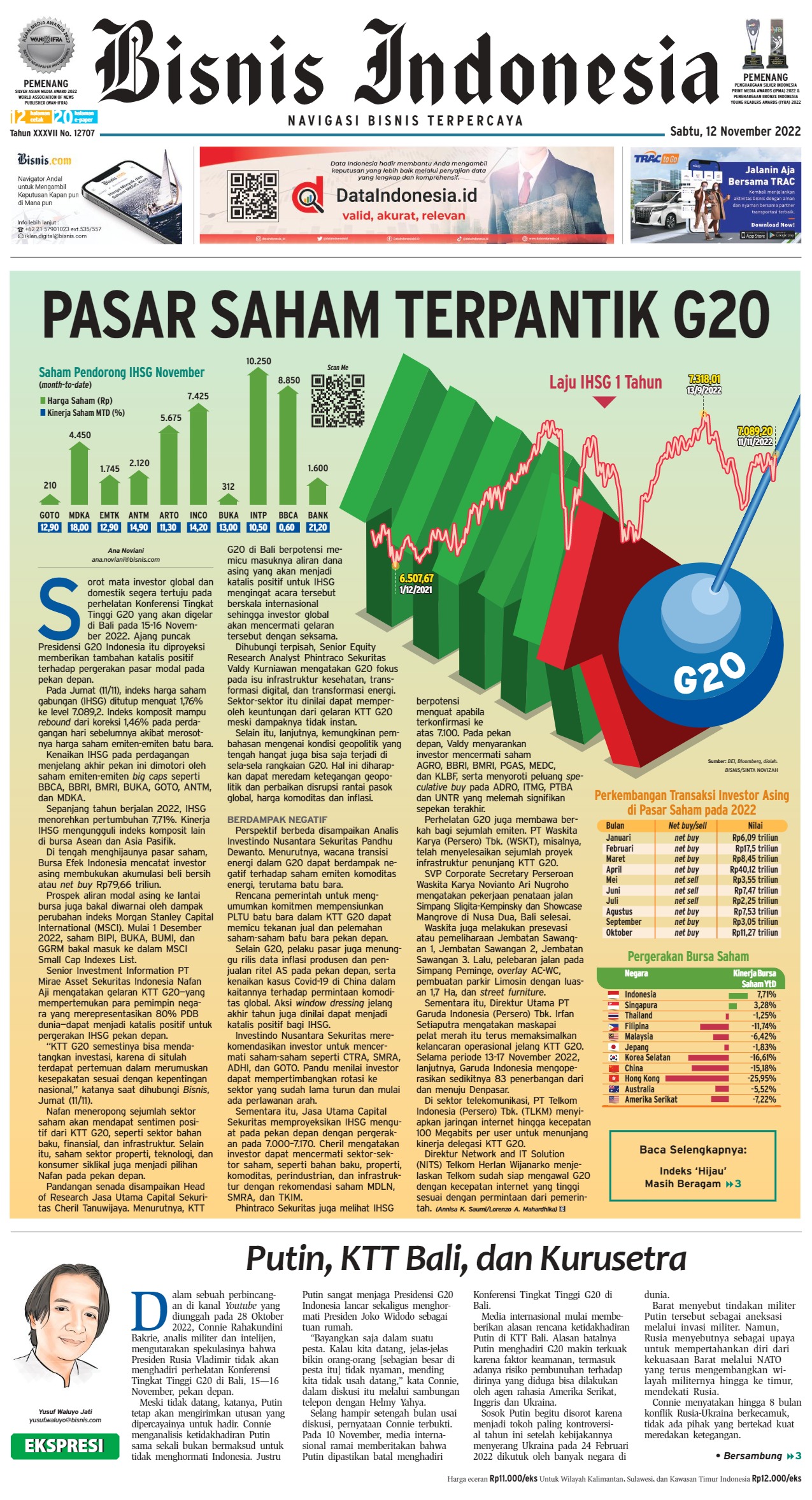 Bisnis Indonesia Edisi 12 November 2022