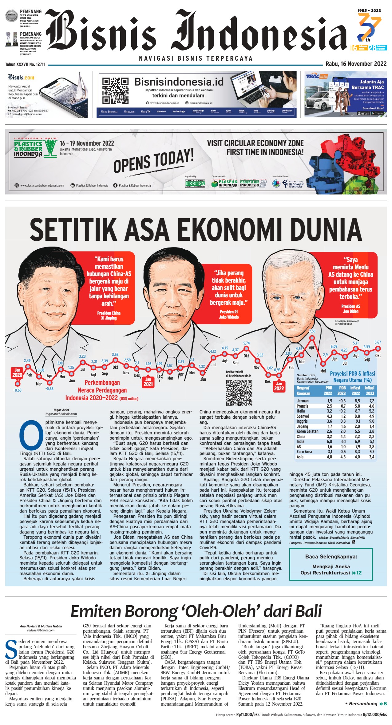 Bisnis Indonesia Edisi 16 November 2022