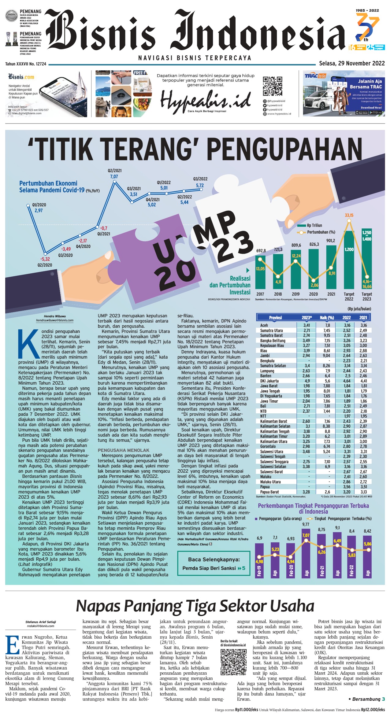 Bisnis Indonesia Edisi 29 November 2022