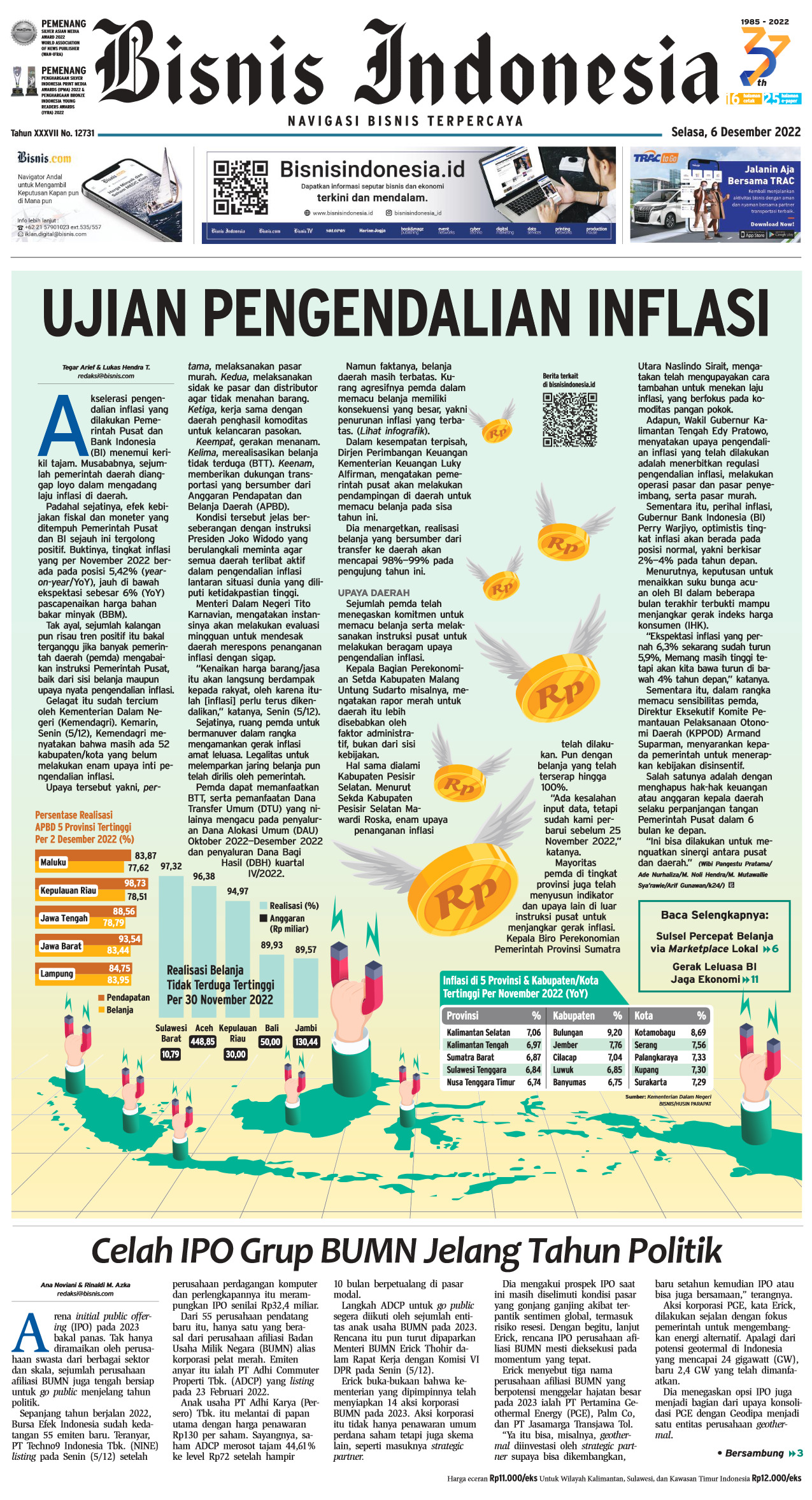 Bisnis Indonesia Edisi 06 Desember 2022