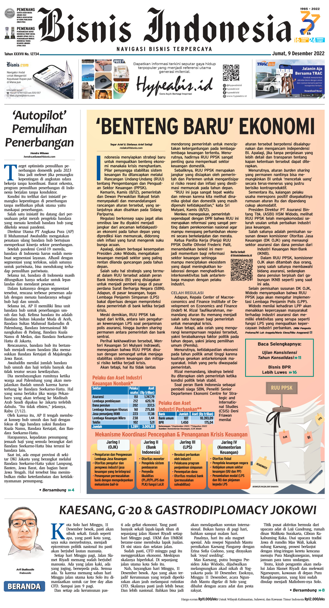 Bisnis Indonesia Edisi 09 Desember 2022