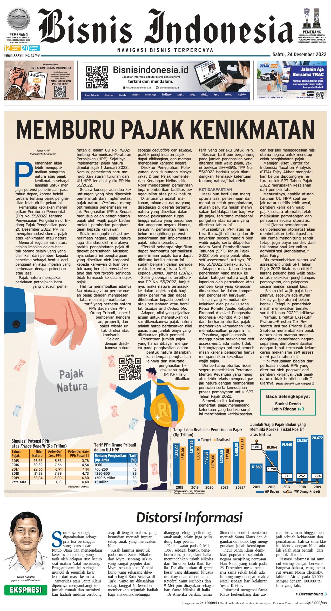 Bisnis Indonesia Edisi 24 Desember 2022
