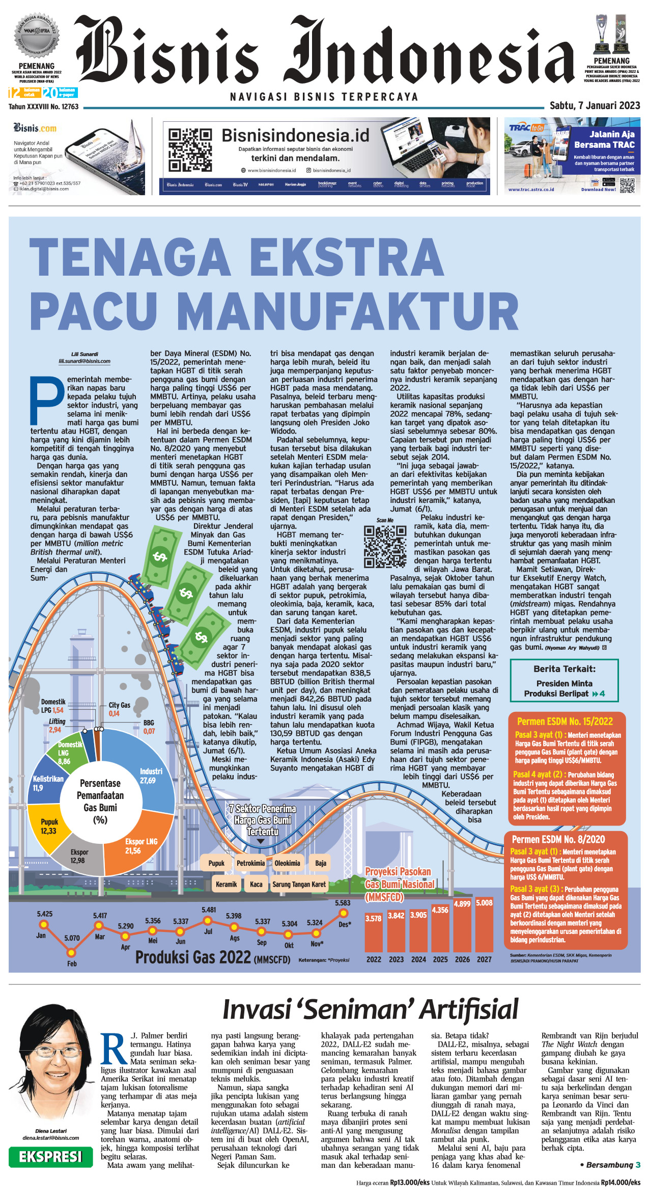 Bisnis Indonesia Edisi 07 Januari 2023