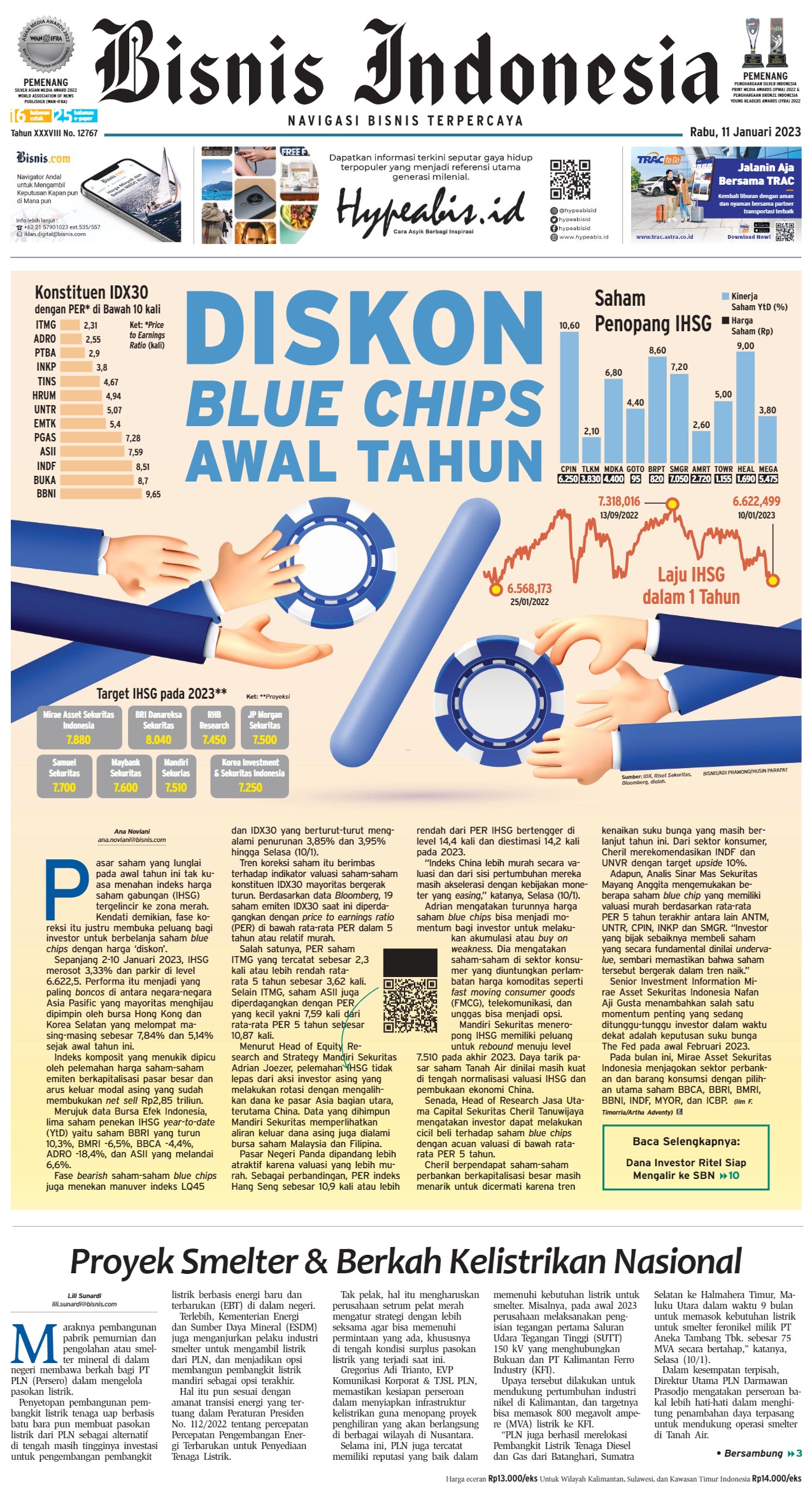 Bisnis Indonesia Edisi 11 Januari 2023