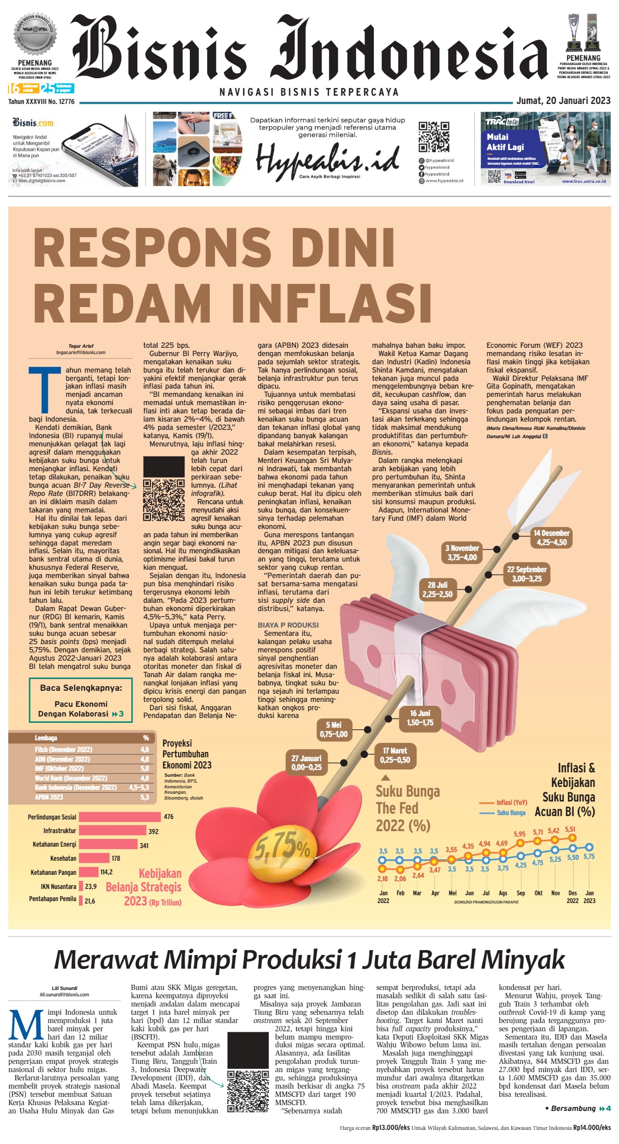 Bisnis Indonesia Edisi 20 Januari 2023