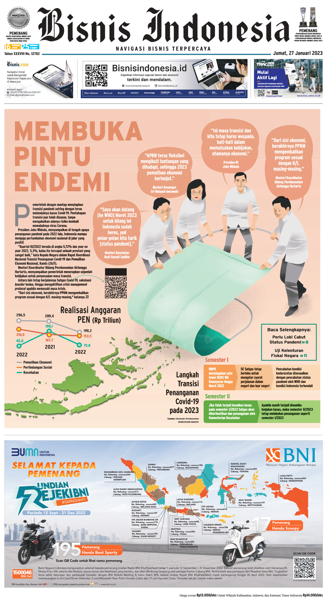 Bisnis Indonesia Edisi 27 Januari 2023