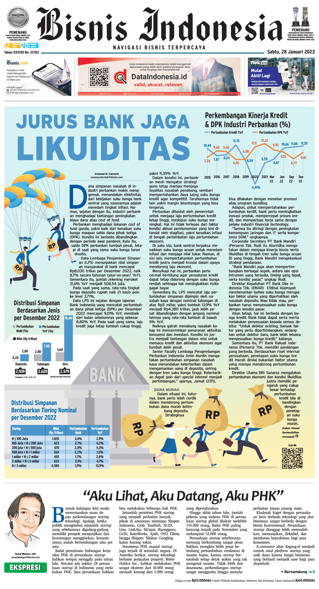 Bisnis Indonesia Edisi 28 Januari 2023