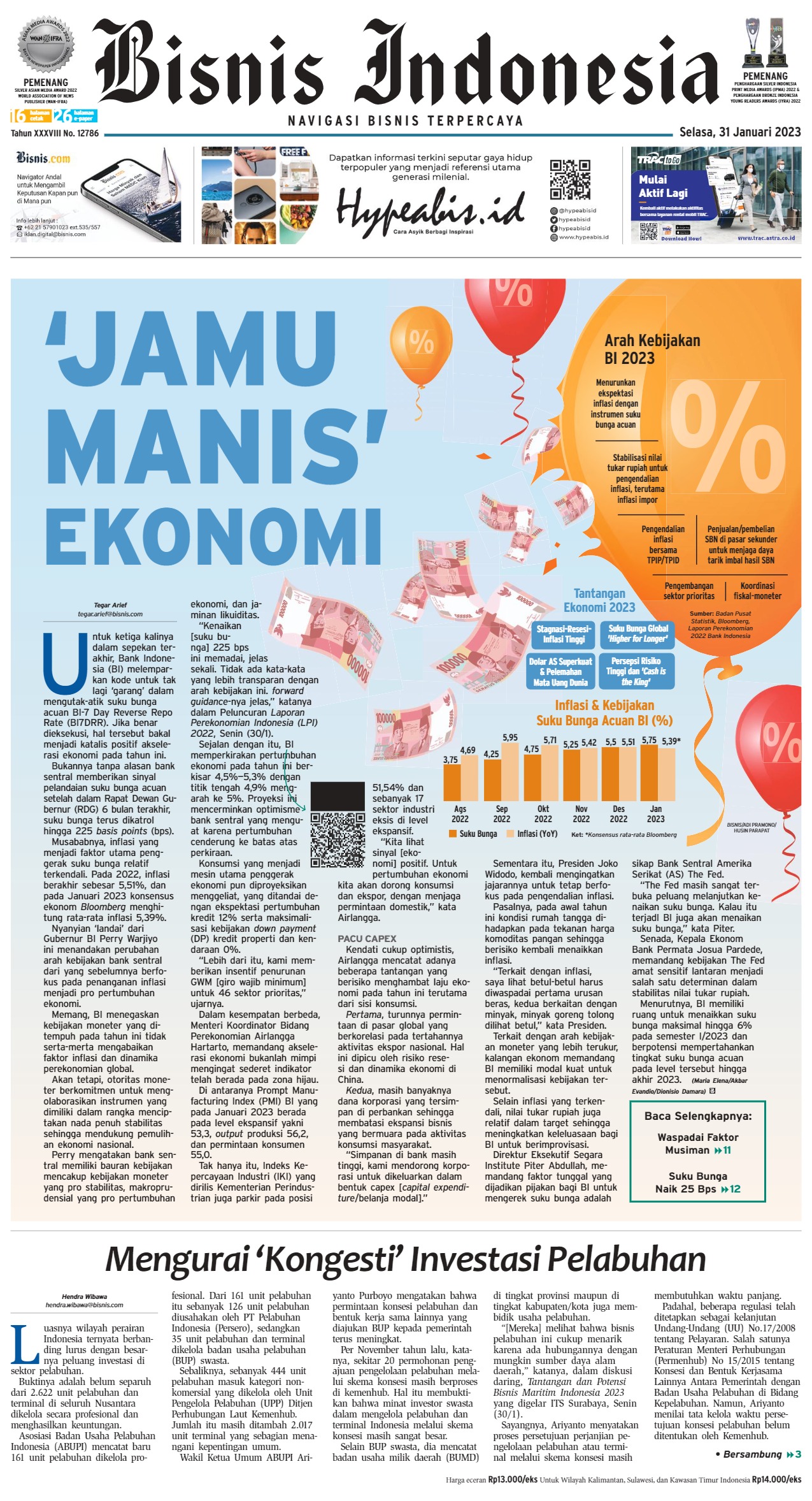 Bisnis Indonesia Edisi 31 Januari 2023