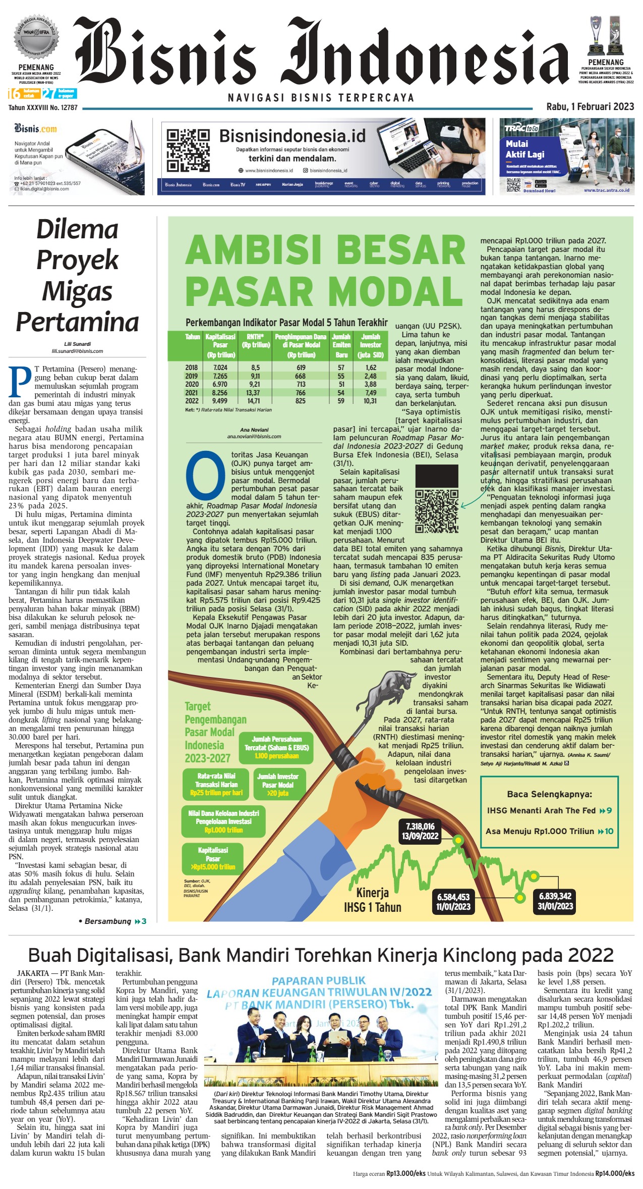 Bisnis Indonesia Edisi 01 Februari 2023