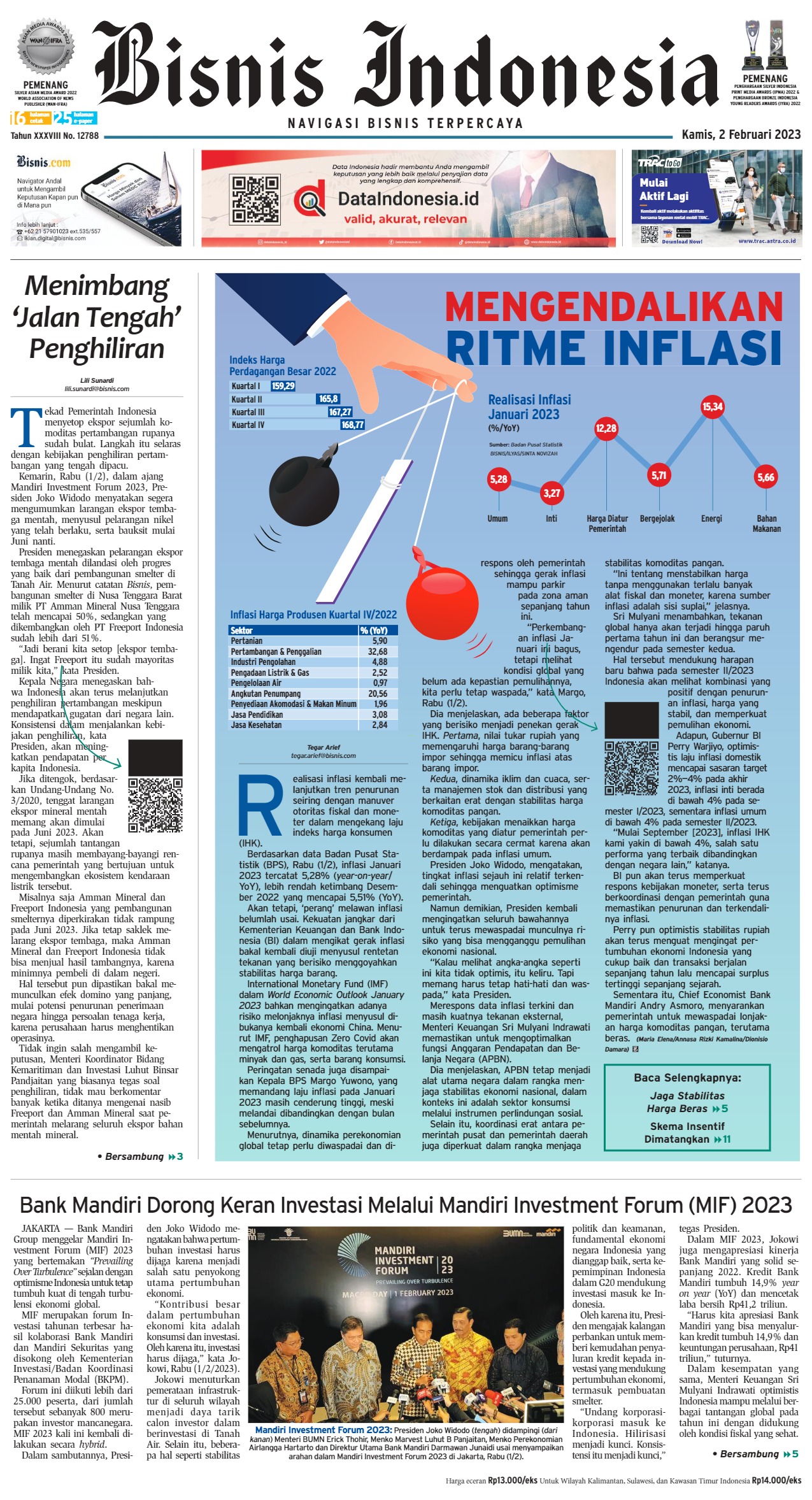 Bisnis Indonesia Edisi 02 Februari 2023