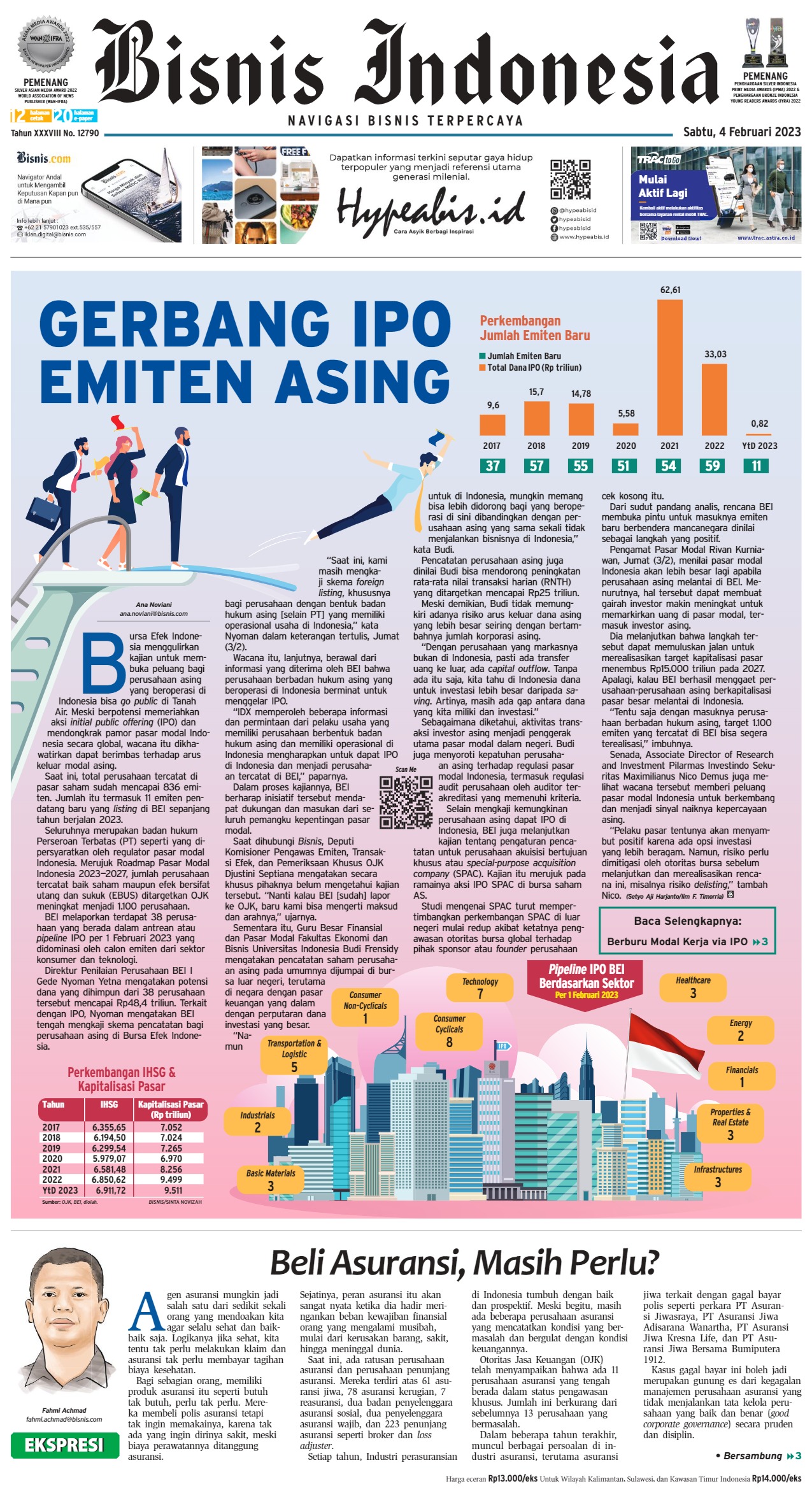 Bisnis Indonesia Edisi 04 Februari 2023