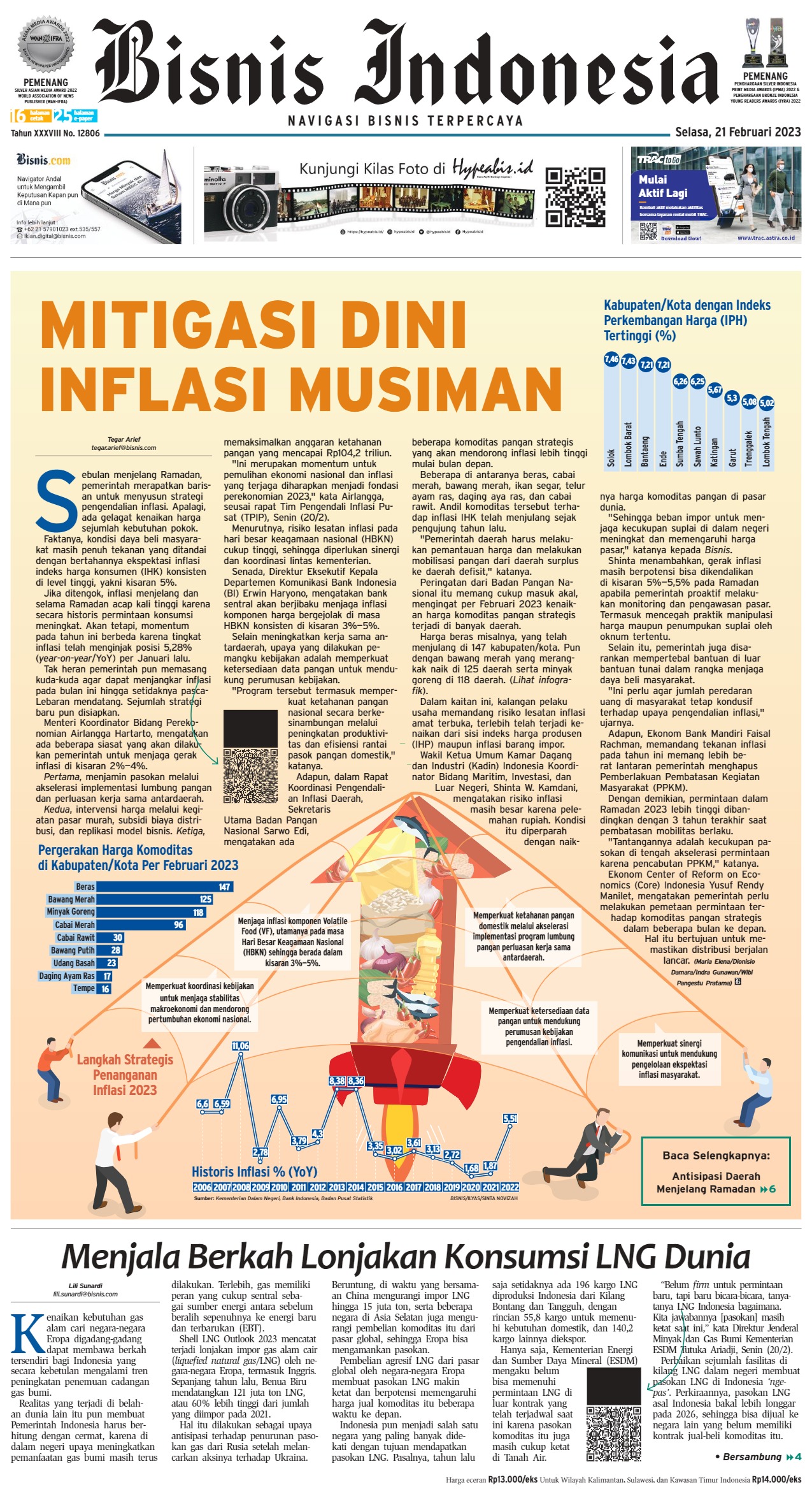 Bisnis Indonesia Edisi 21 Februari 2023