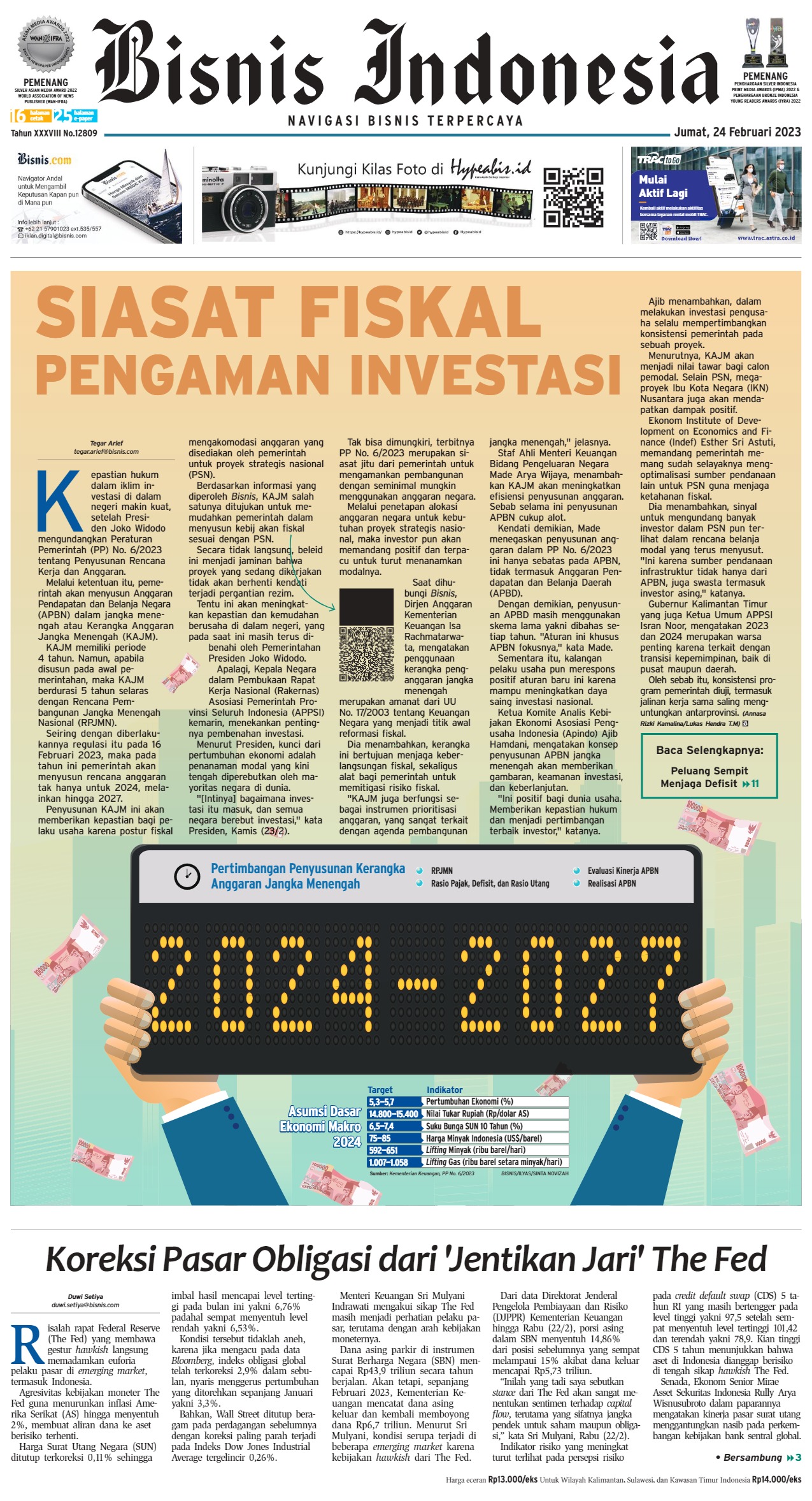 Bisnis Indonesia Edisi 24 Februari 2023