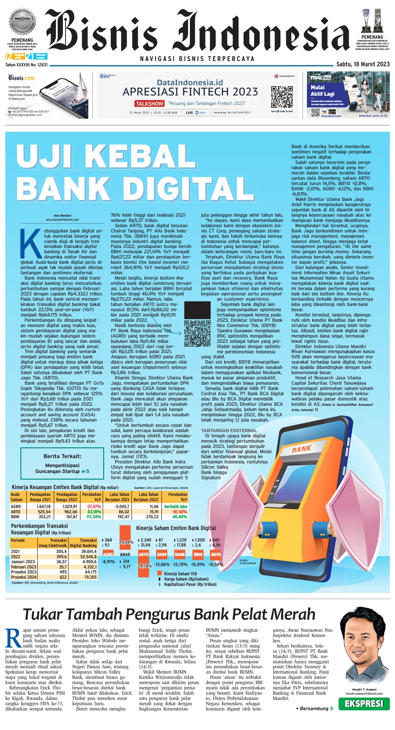 Bisnis Indonesia Edisi 18 Maret 2023