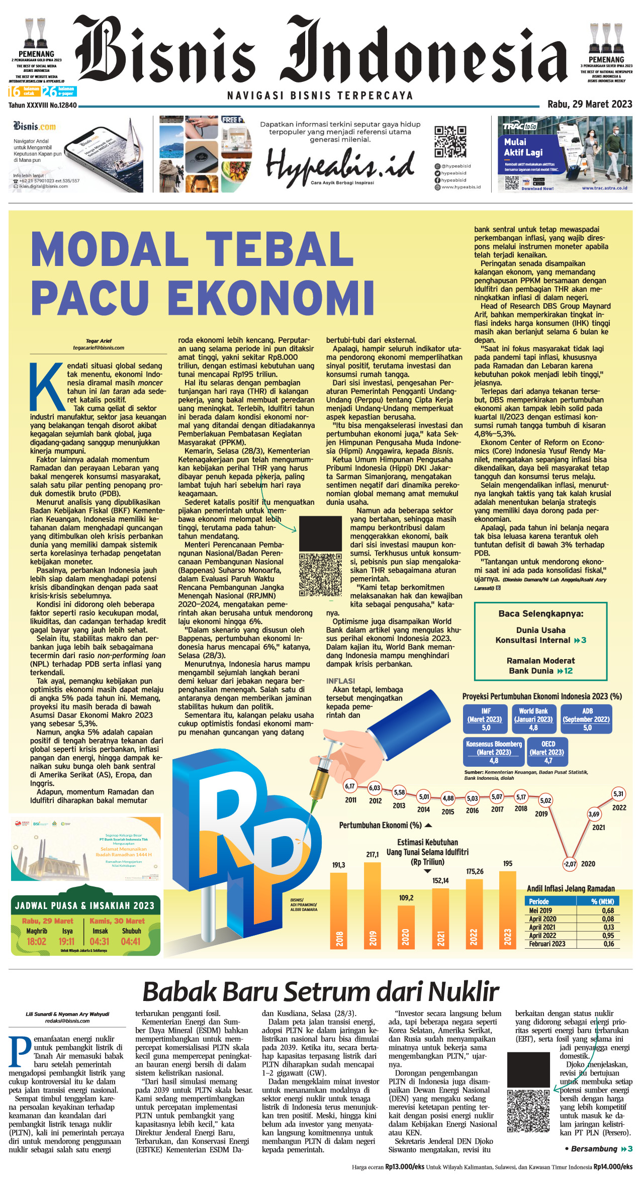 Bisnis Indonesia Edisi 29 Maret 2023